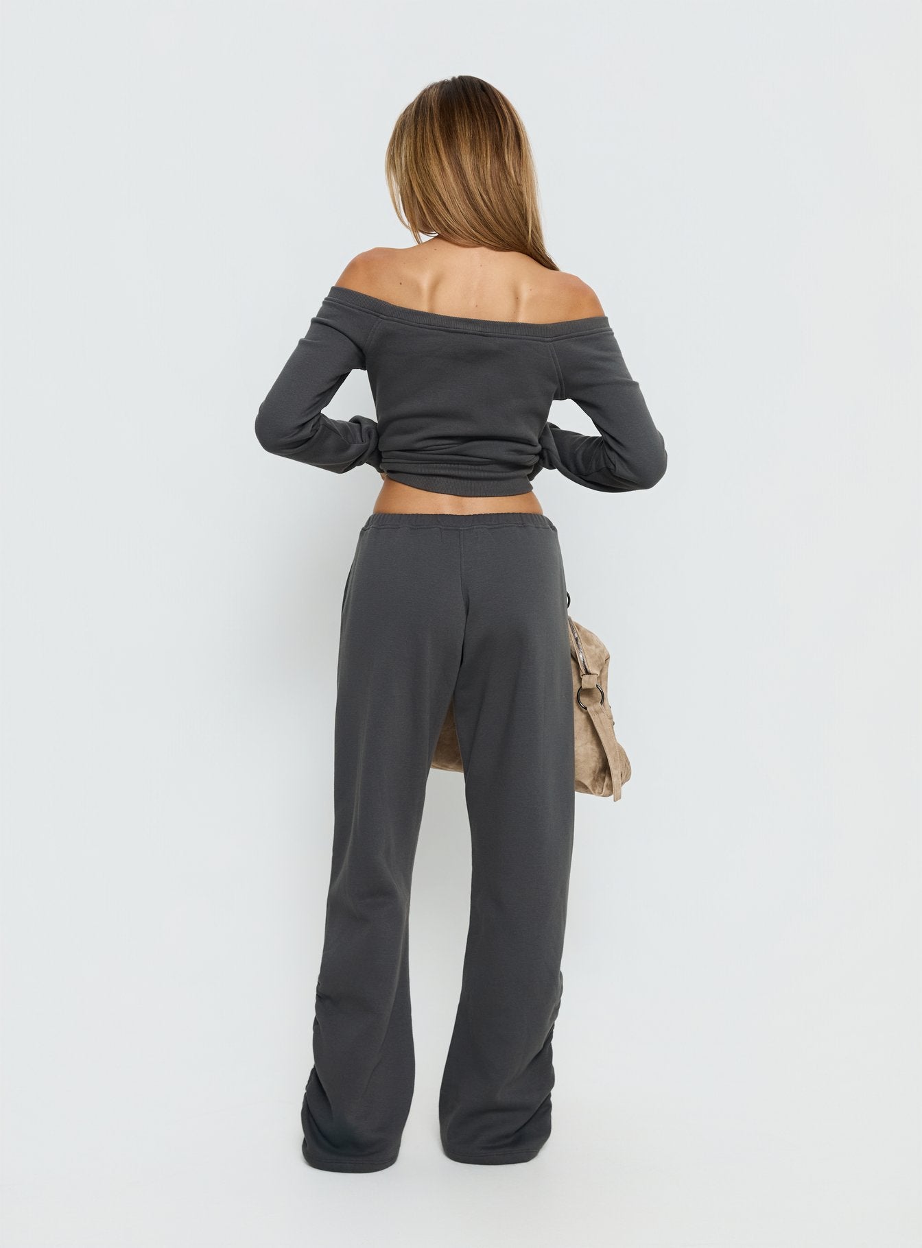 Rylan Low Rise Joggers Grey - Image 4
