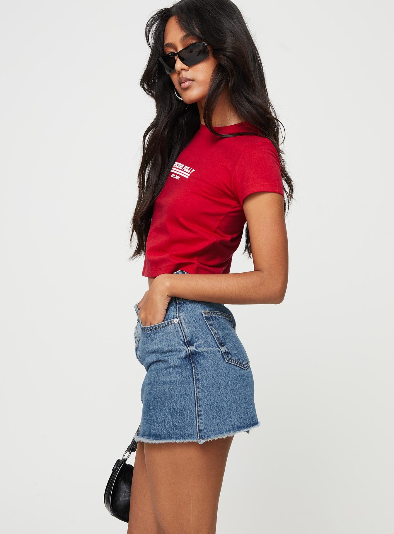 Jellicoe Spliced Denim Skirt Multi Wash - Image 4