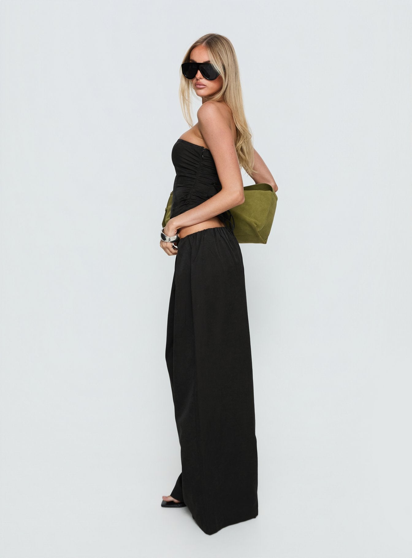 Odara Wide Leg Pants Black - Image 4