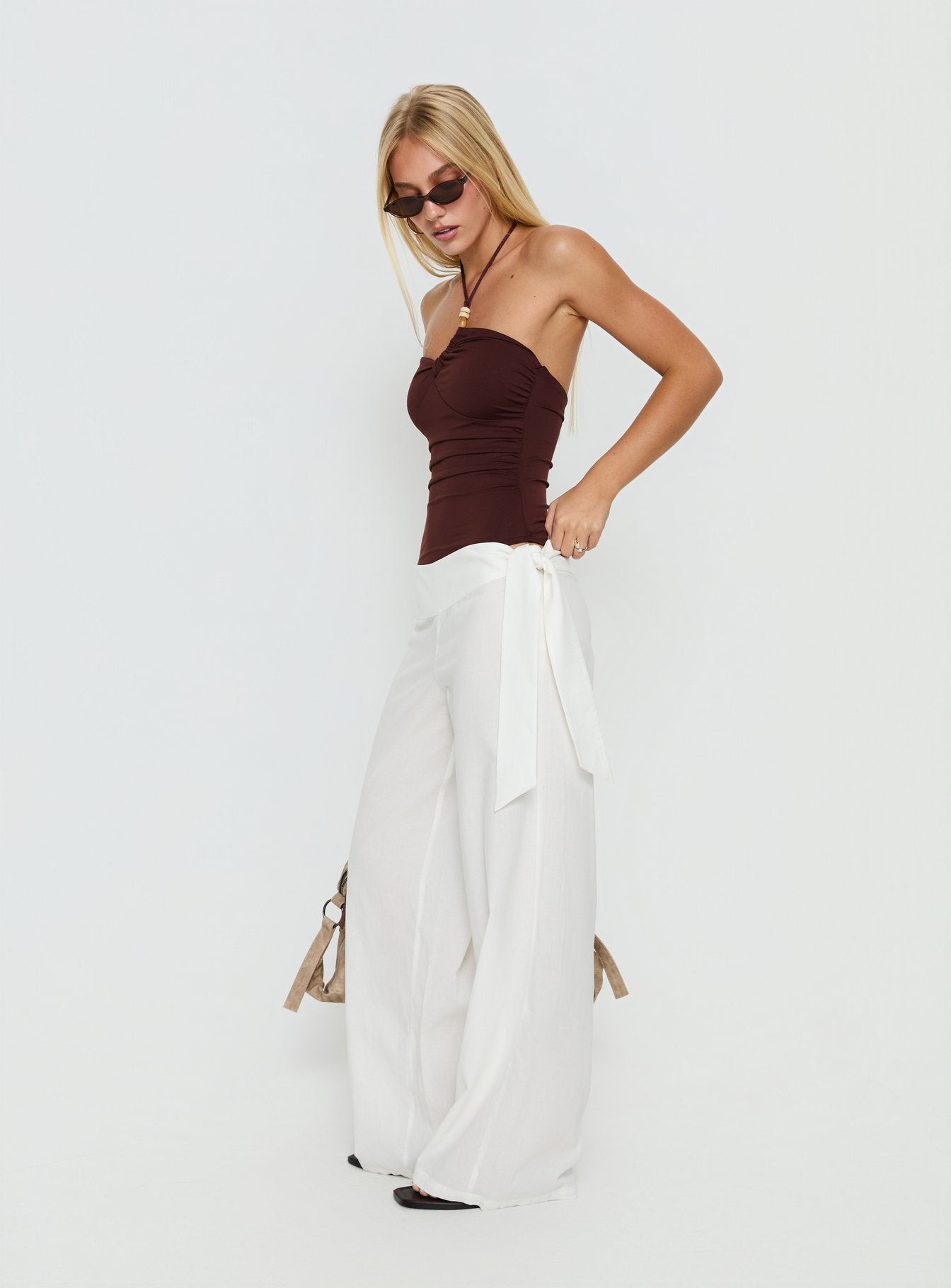 Wave Dancer Tie Pant White - Image 4