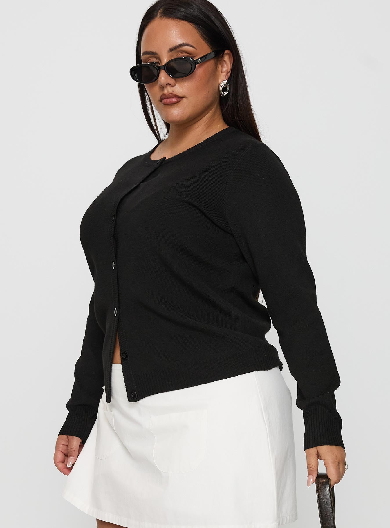 Lauraine Cardigan Black Curve - Image 4