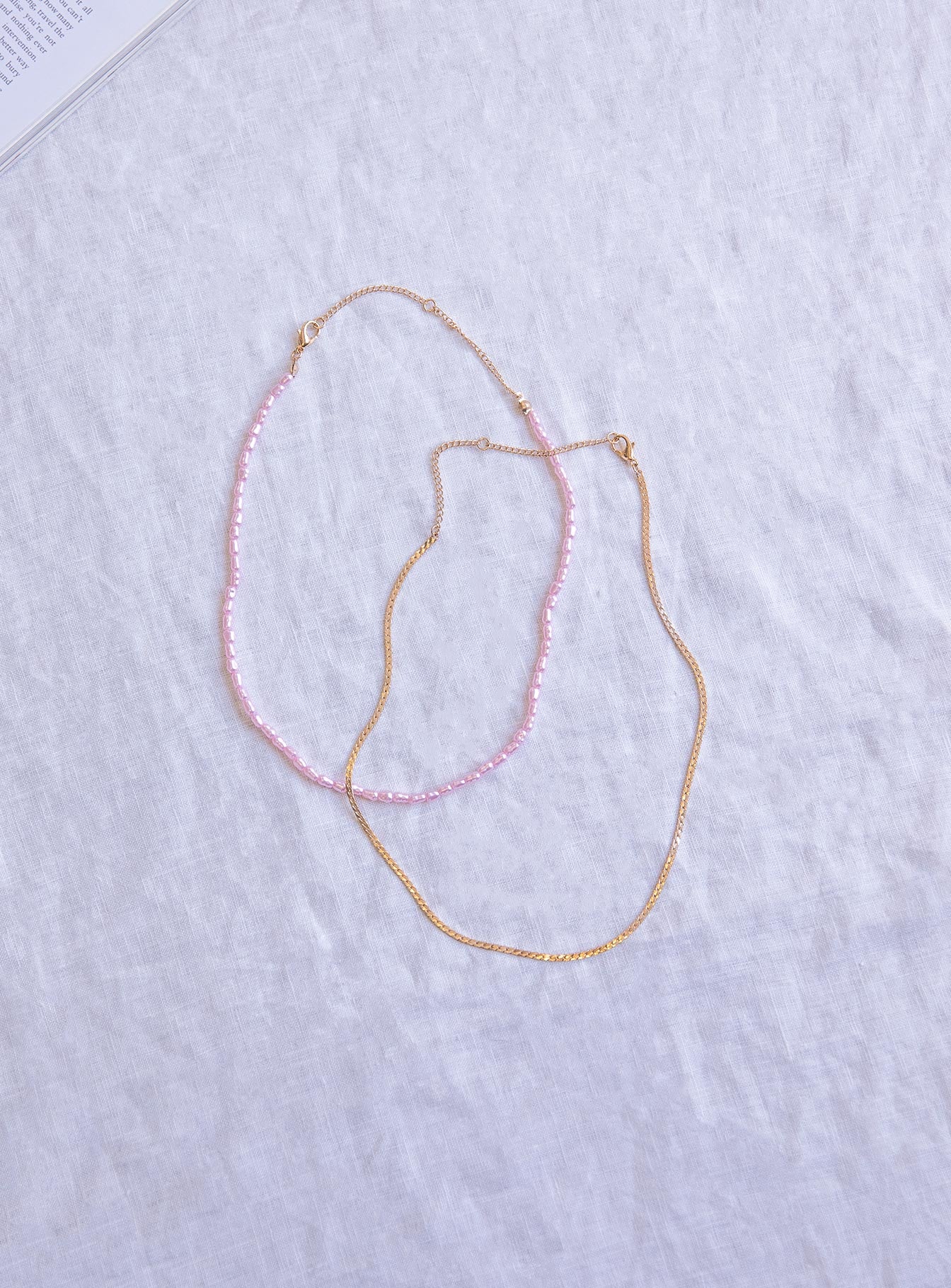 In The Zone Necklace Set Pink - Image 3