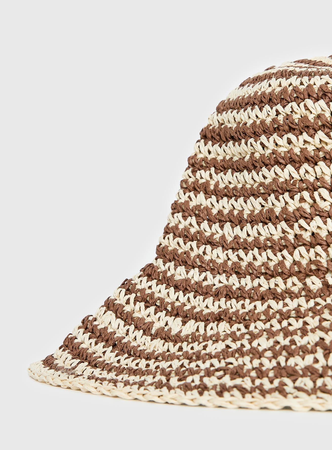 Celestea Woven Bucket Hat Tan / Brown - Image 4