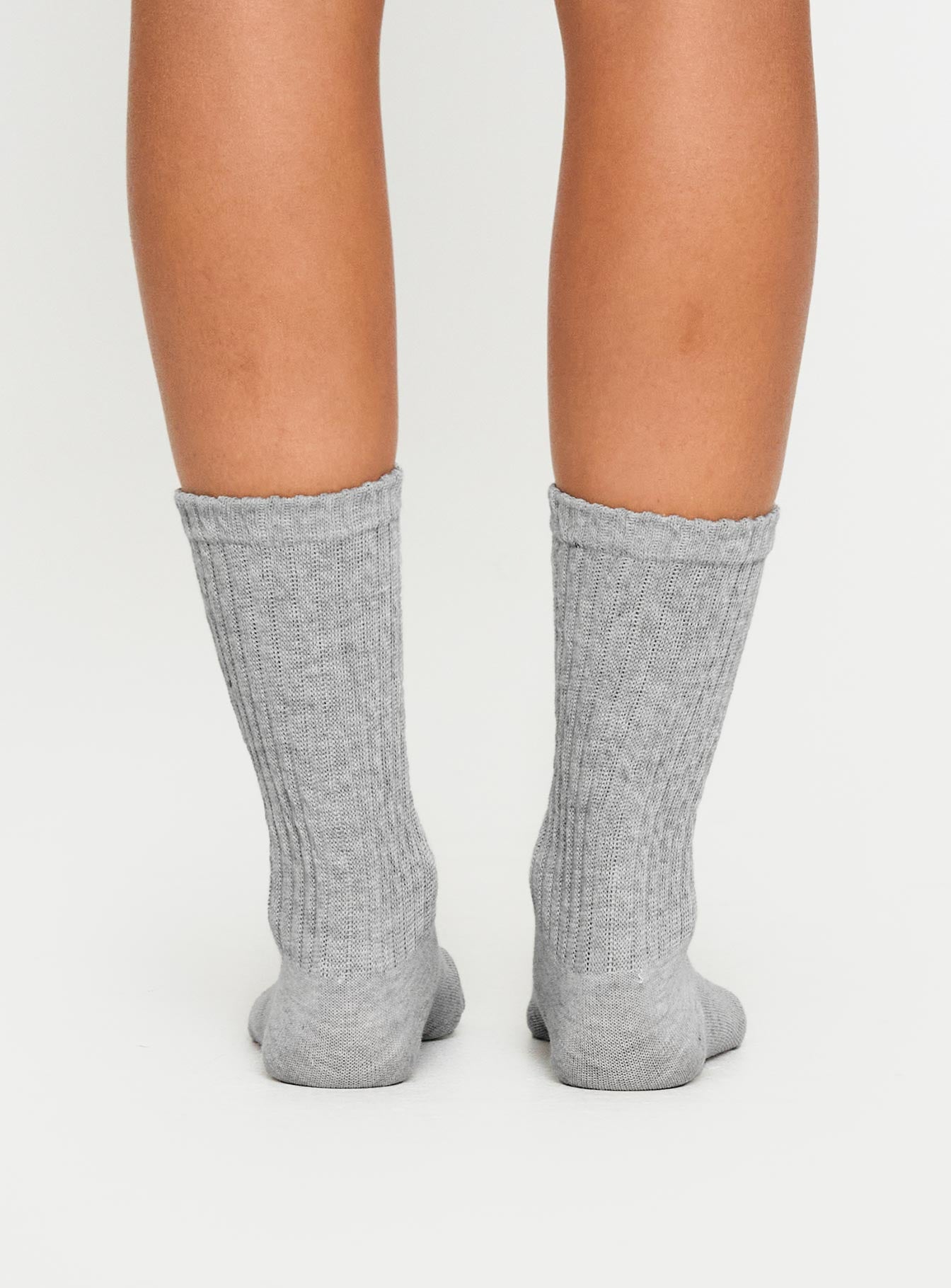 One For Me Socks Grey Marle - Image 4