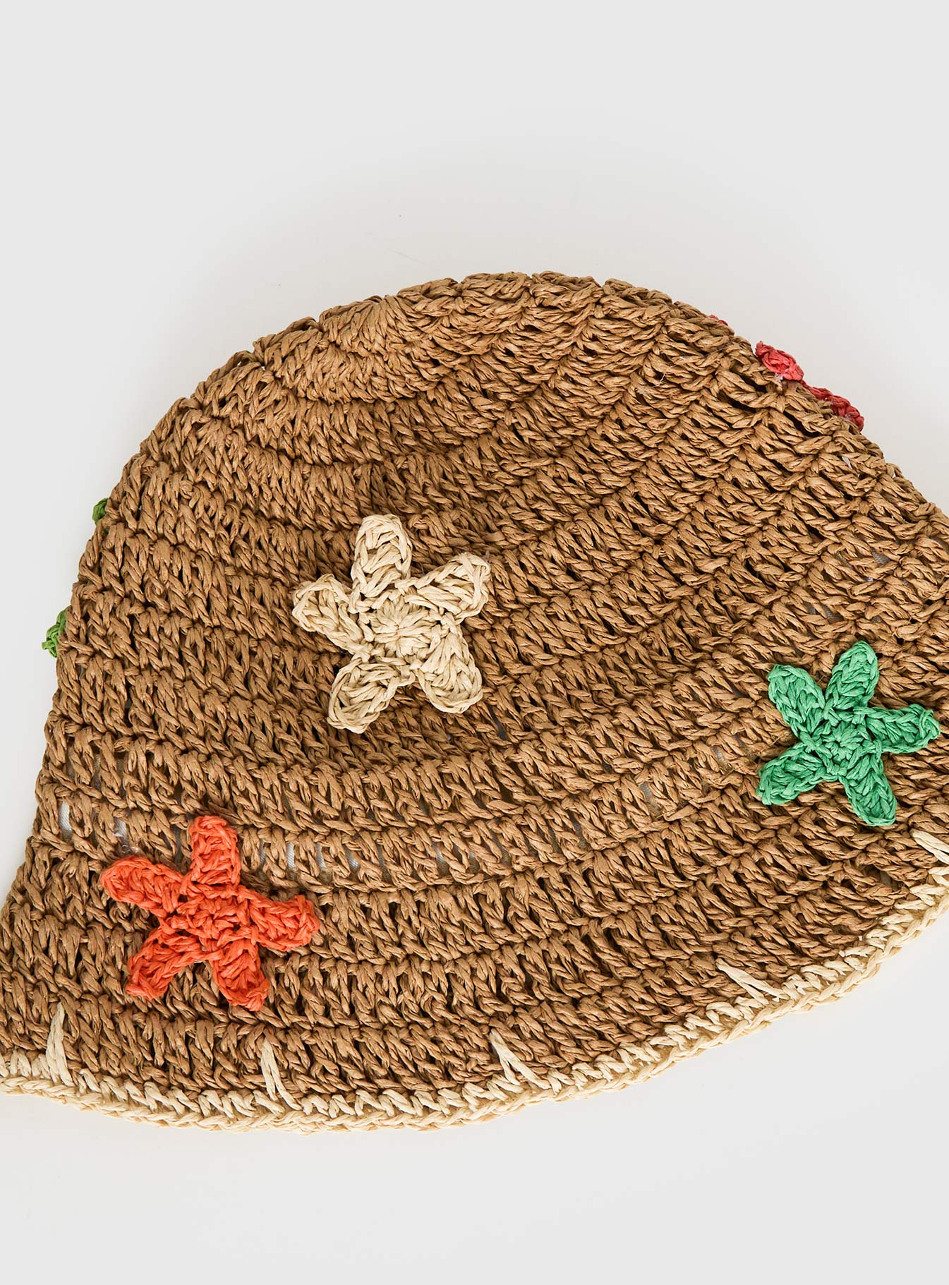 Blossomia Rattan Bucket Hat Tan - Image 4