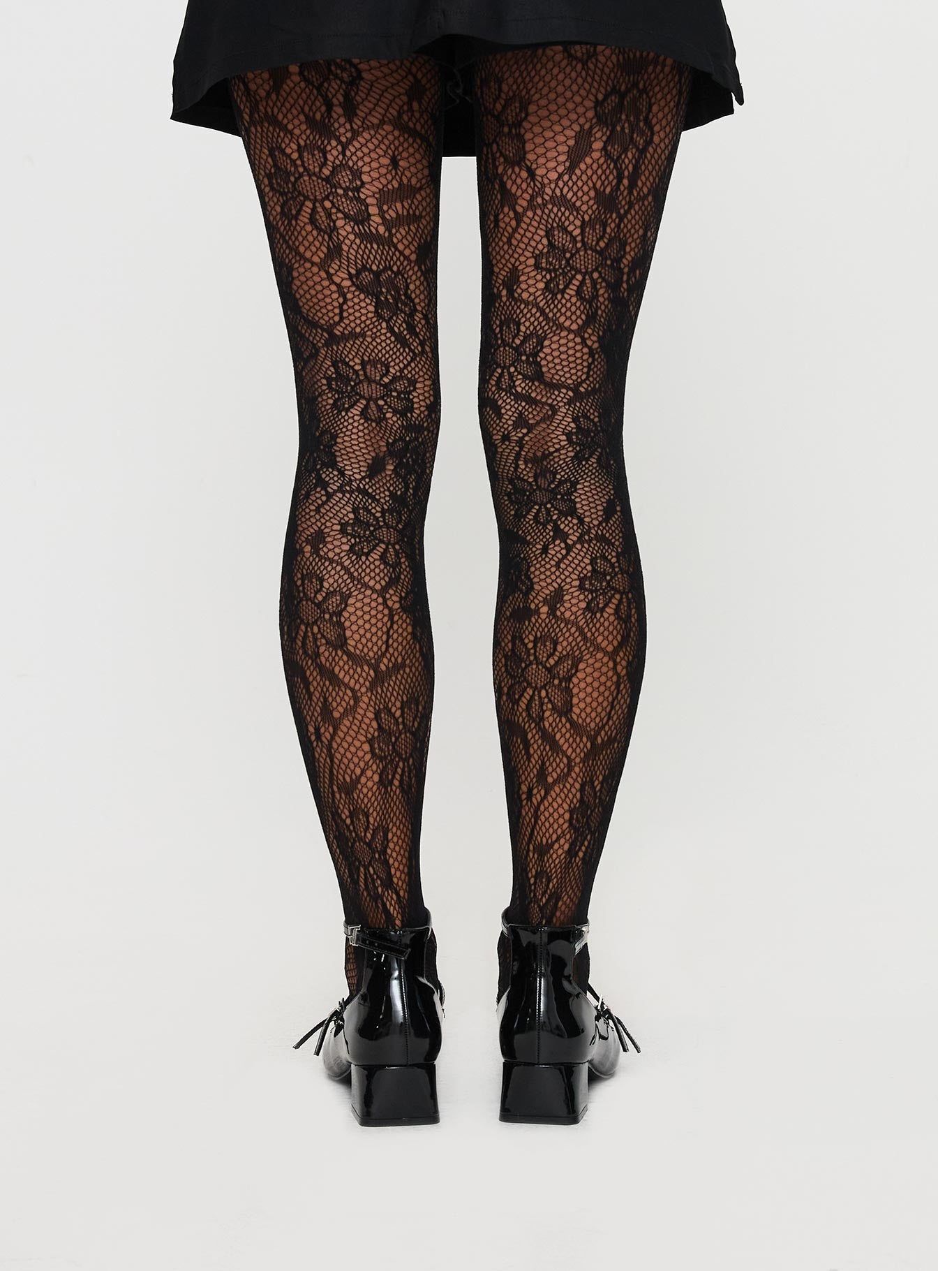Fior Lace Stockings Black - Image 4