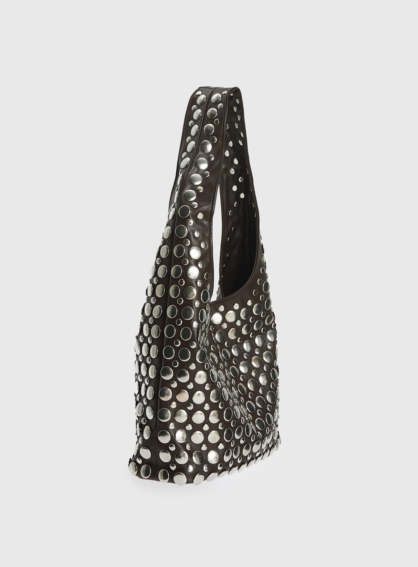 In The Crowd Shoulder Bag Brown / Silver - Image 4