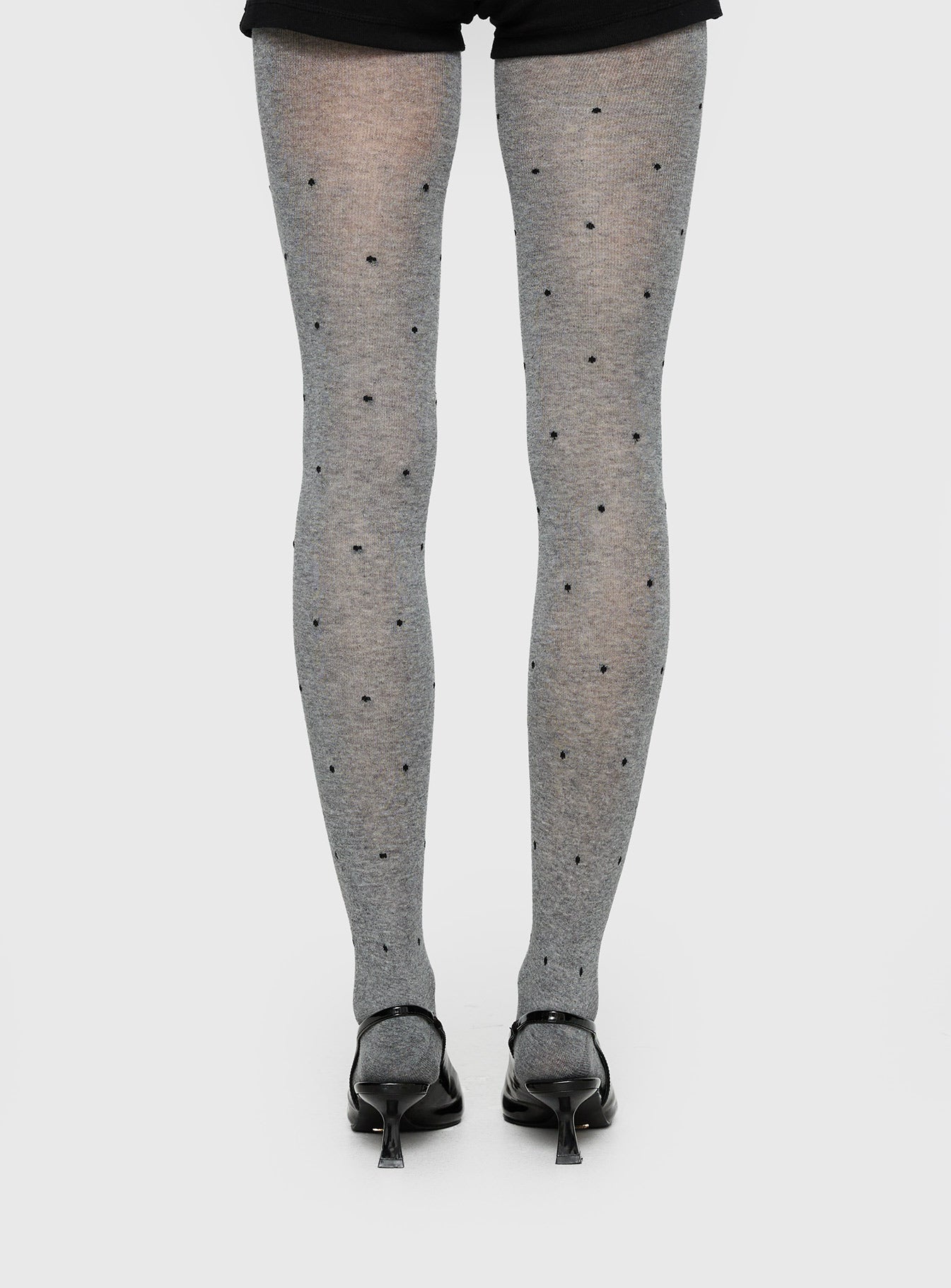 Coretta Tights Grey / Black Polka - Image 4