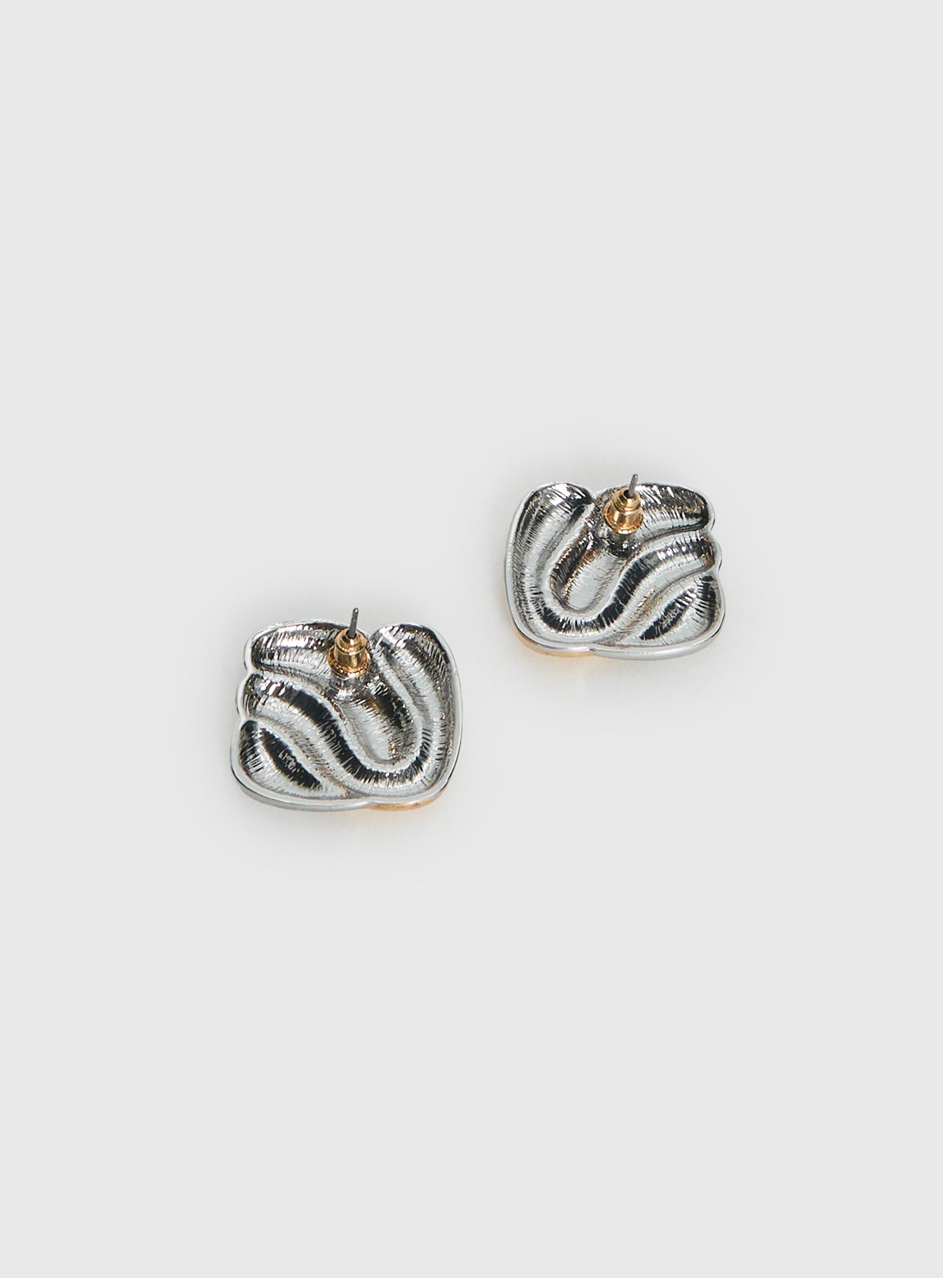 Heavenly Dream Square Earrings Gold / Silver - Image 4