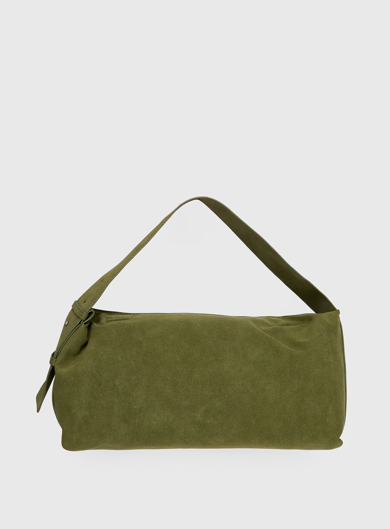 Seraphia Faux Suede Shoulder Bag Green - Image 4