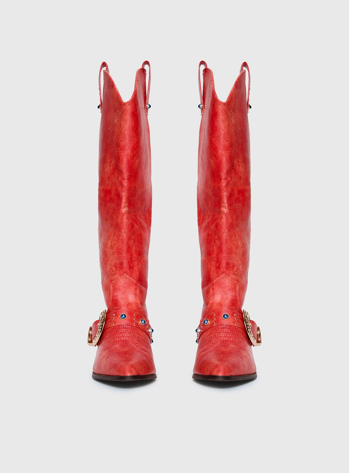 Rhode Cowboy Boots Red - Image 3