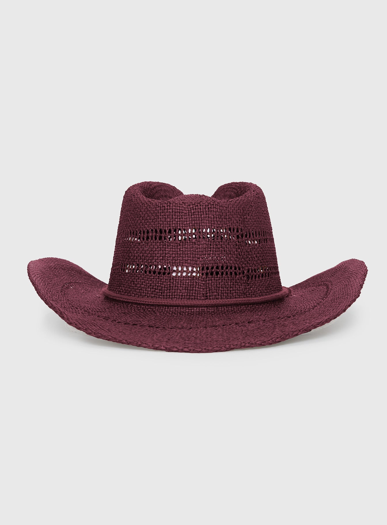 Mid Morning Cowboy Hat Burgundy - Image 4