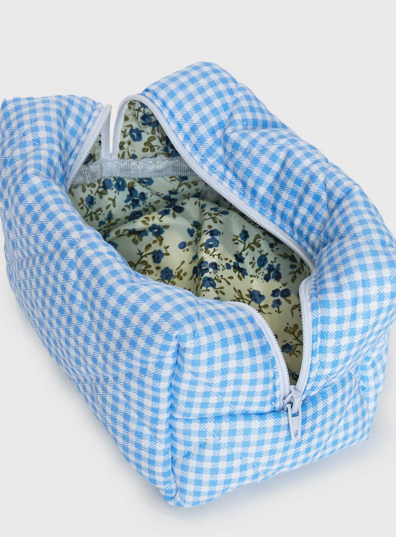 My Everything Pouch Blue Gingham - Image 4