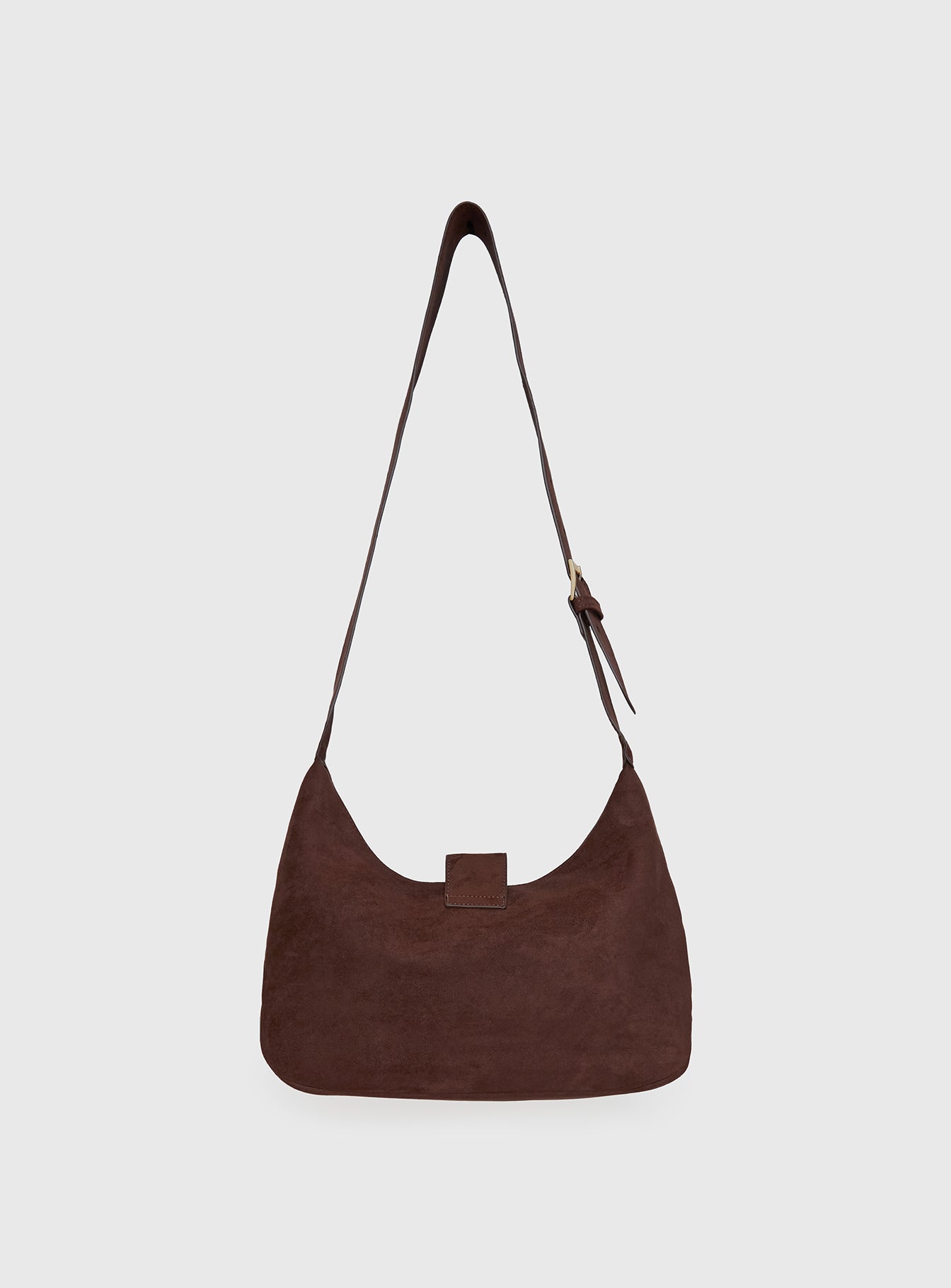 Orange County Faux Suede Bag Brown - Image 4