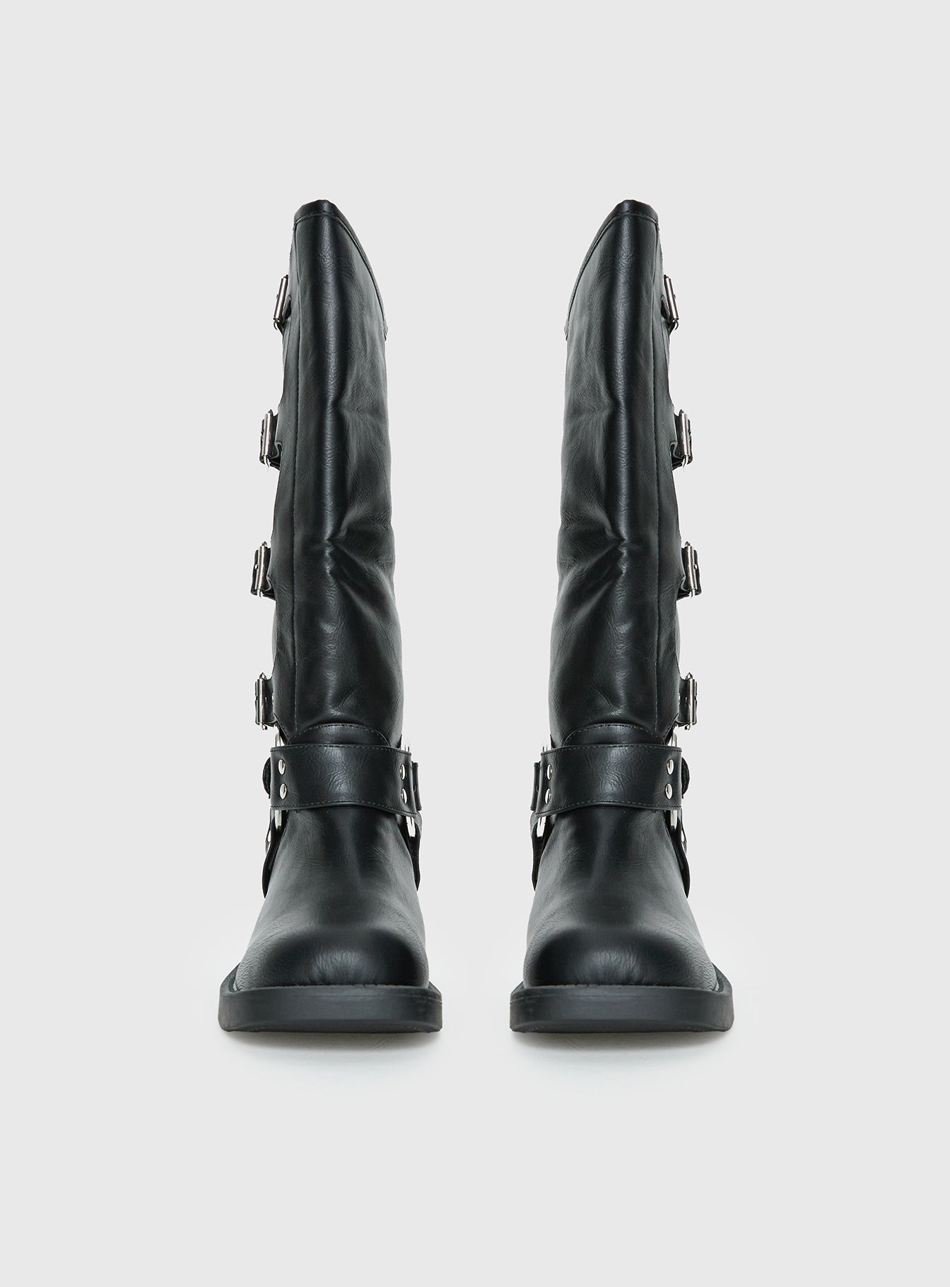 Buckle Down Boots Black - Image 3