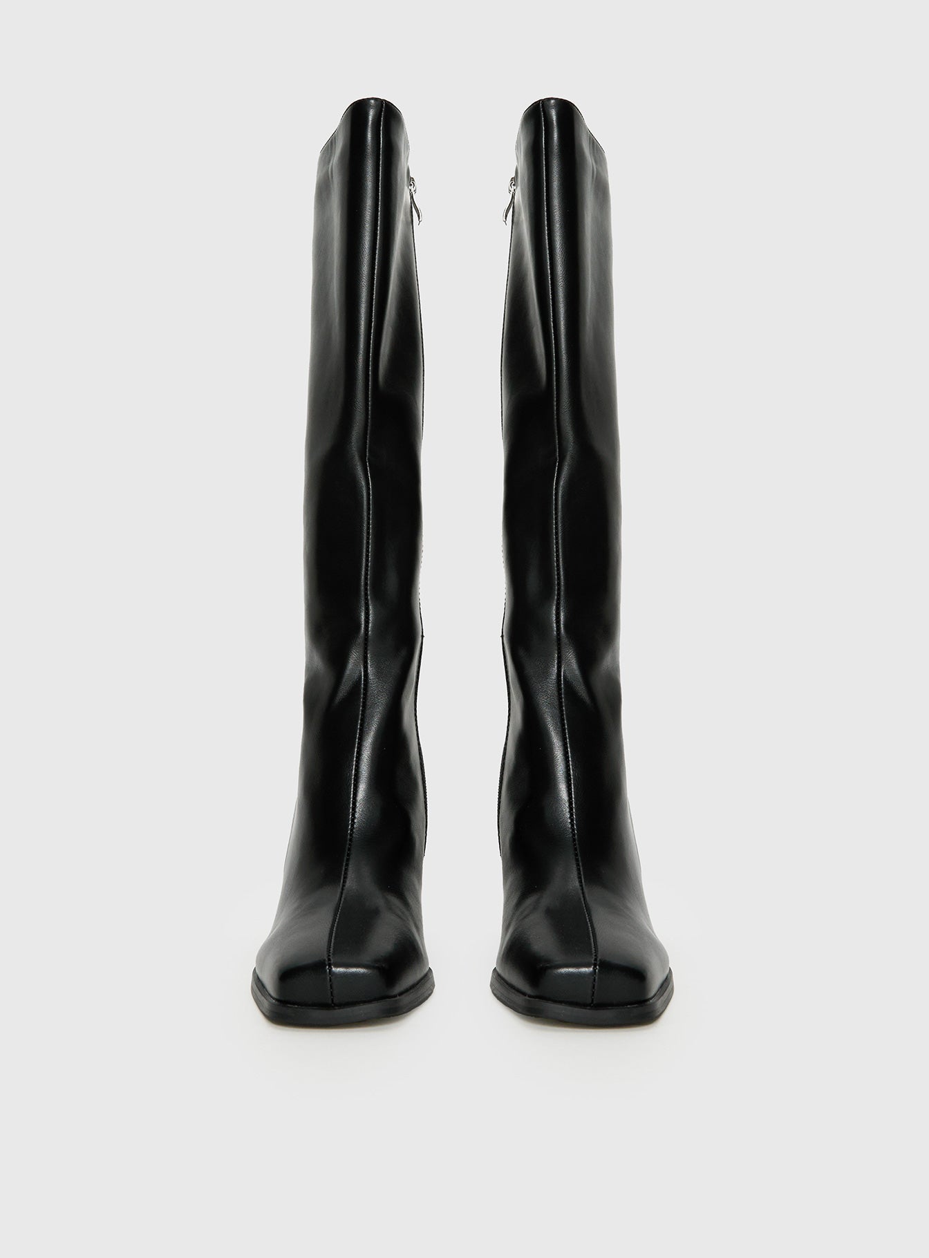 Renzo Knee High Boots Black - Image 3