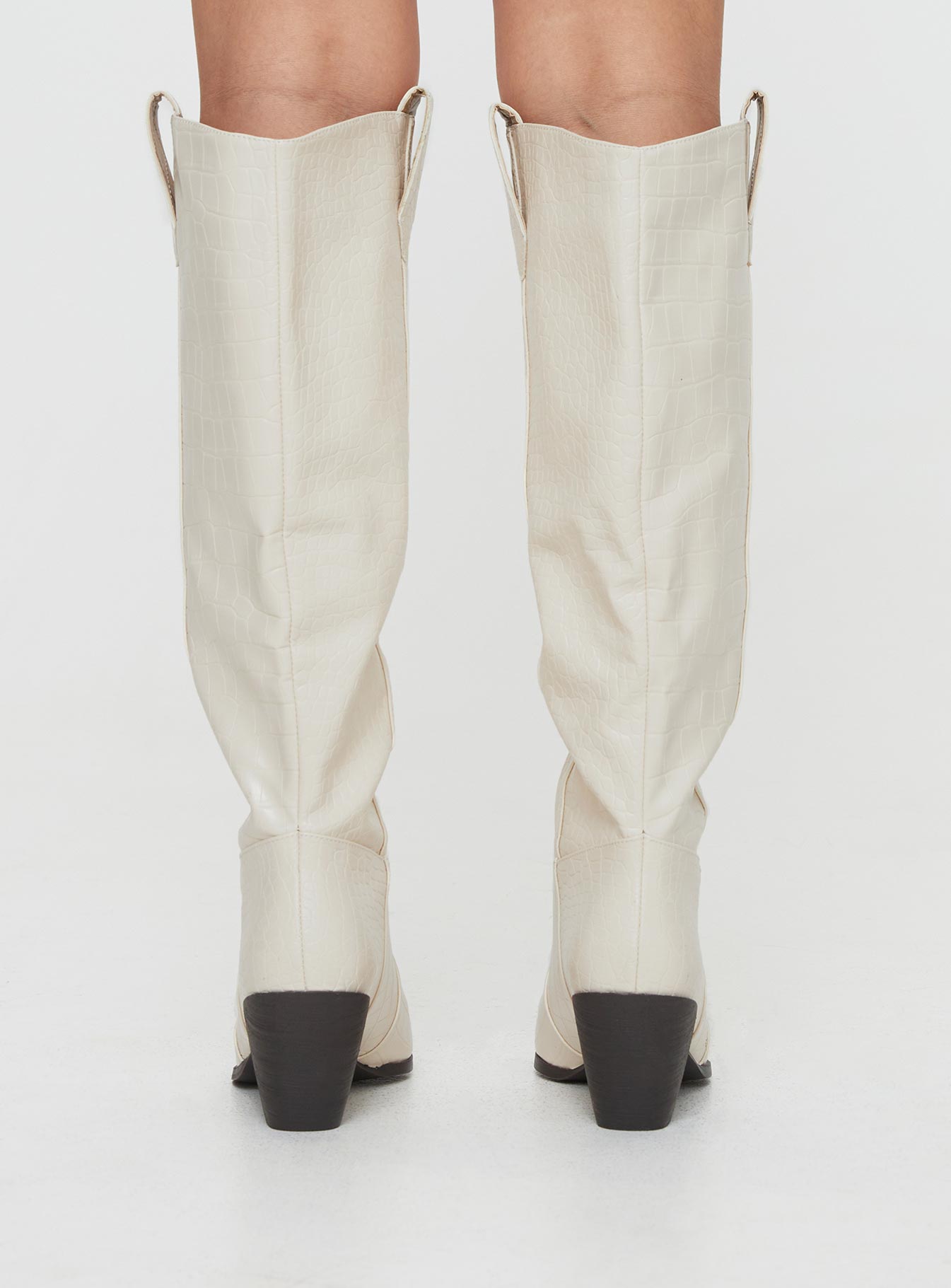 Riley Boots Ecru - Image 4