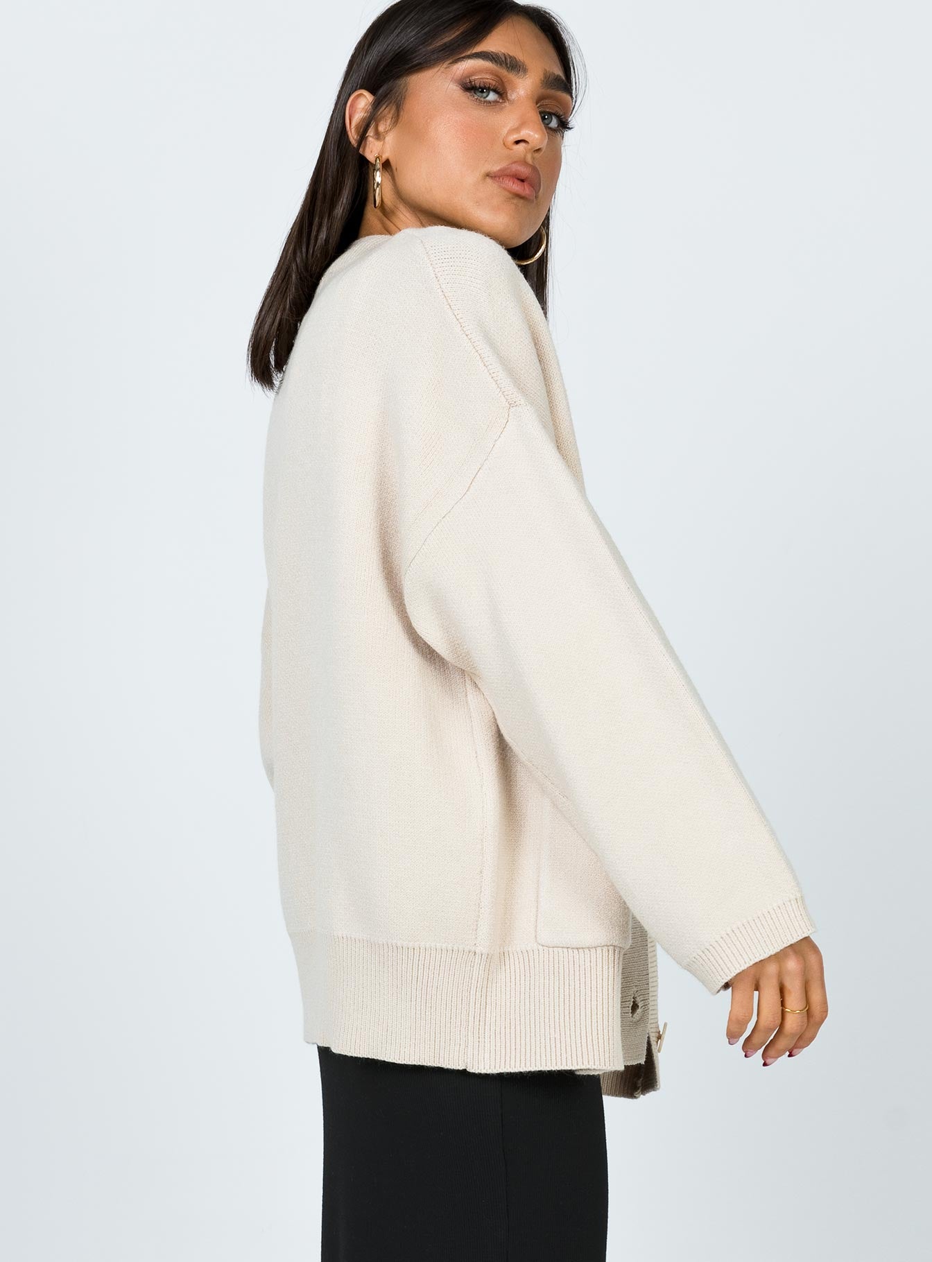 Burke Cardigan Cream - Image 8