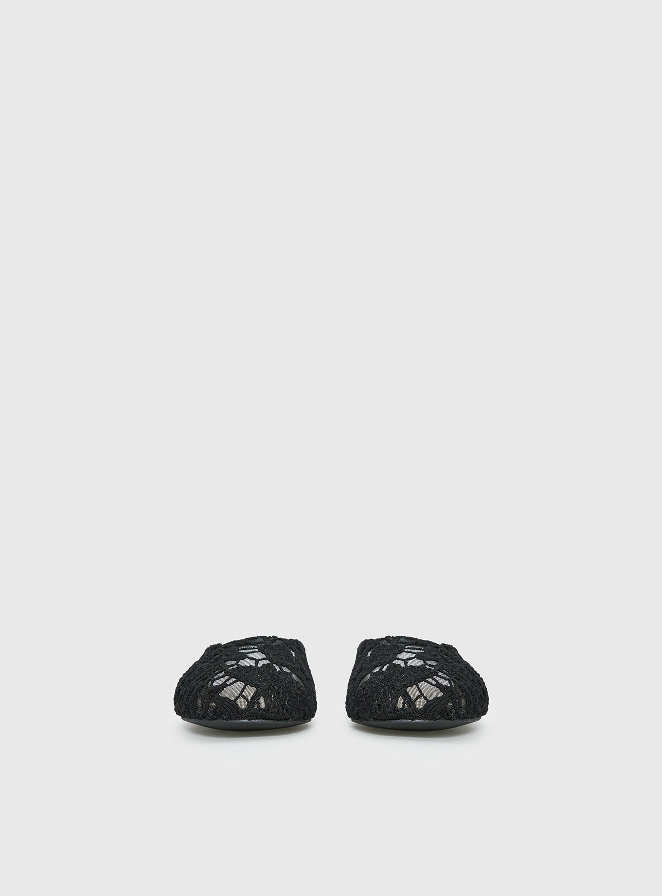 Gretta Lace Slip On Flats Black - Image 4