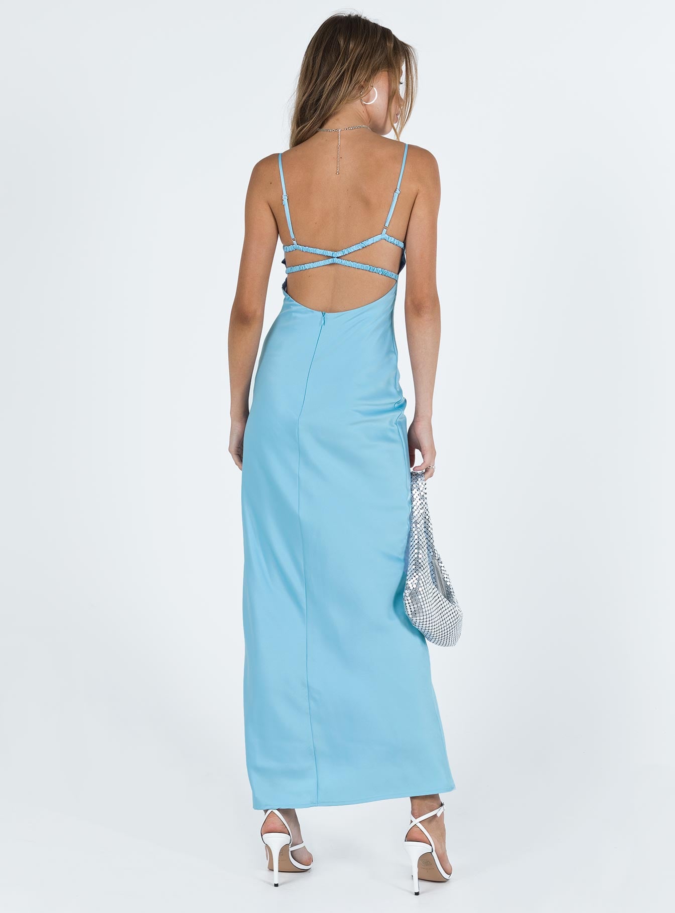 Ravia Maxi Dress Blue - Image 6