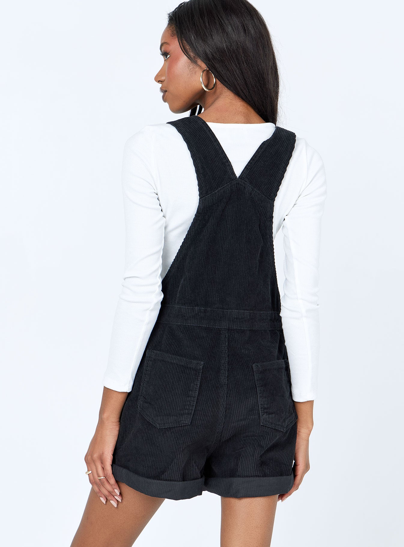 Kacey Short Overalls Black - Image 5