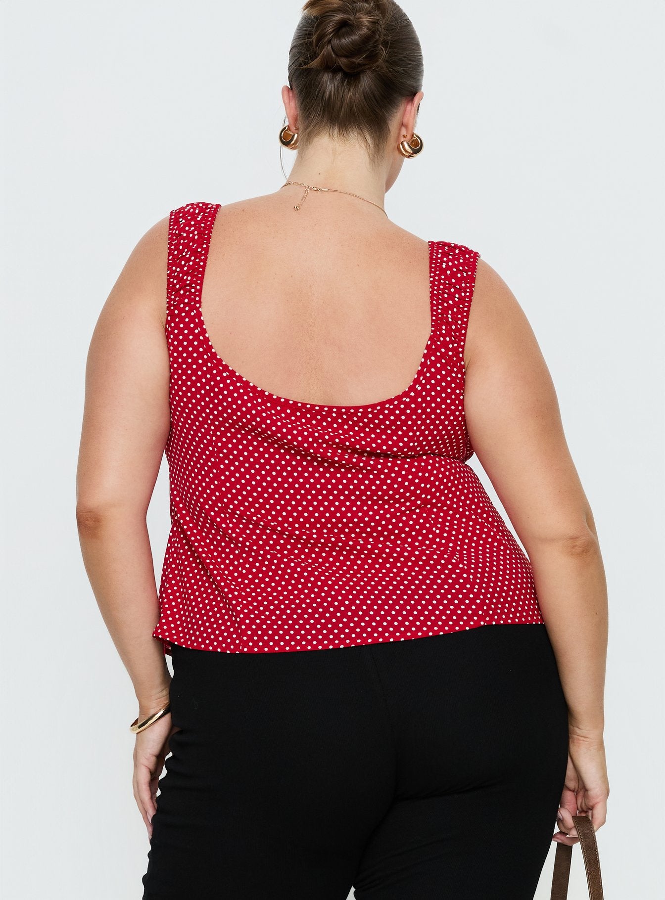 Garconne Top Red Polka Curve - Image 5