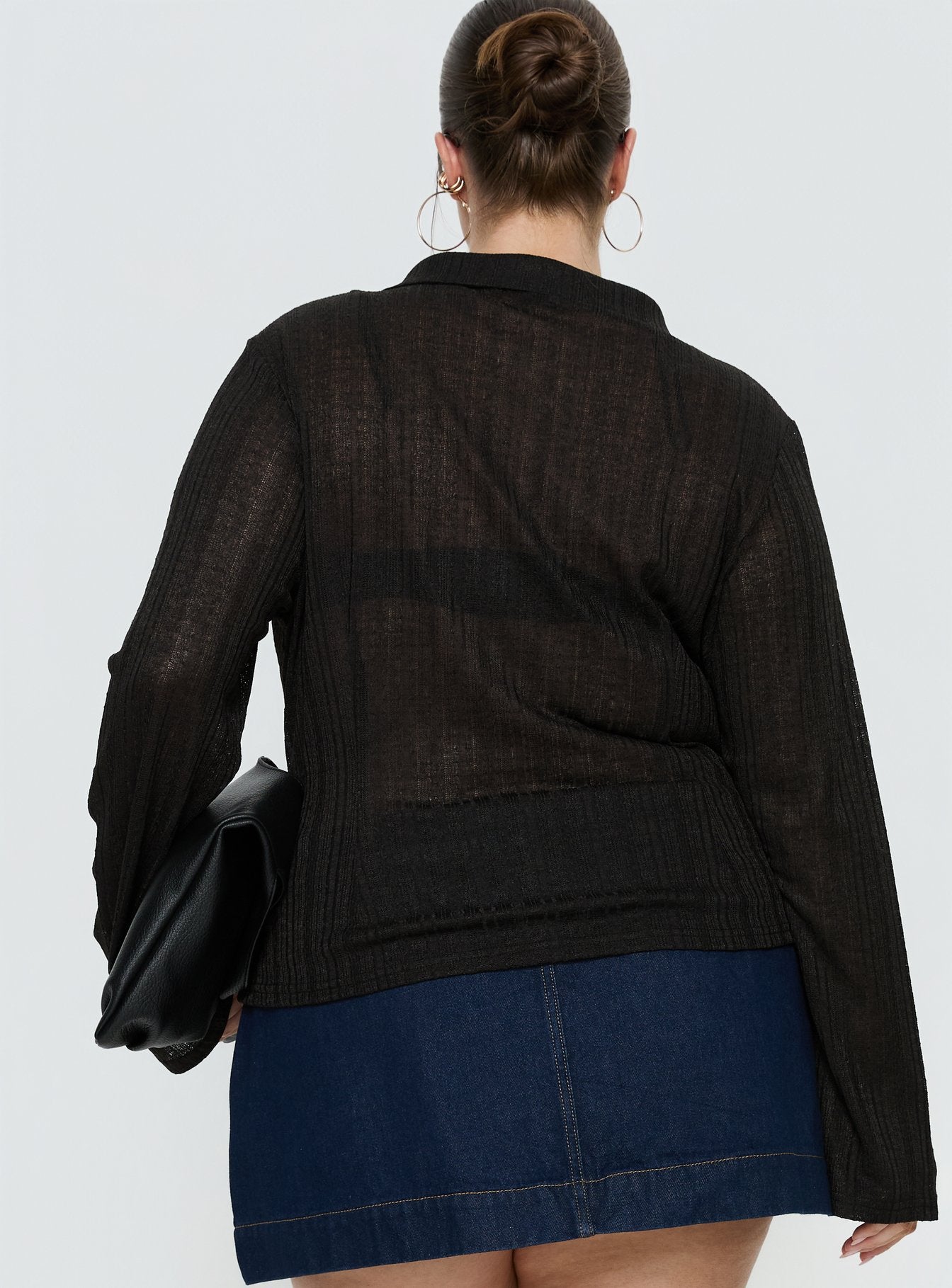 When You Sleep Long Sleeve Top Black Curve - Image 5