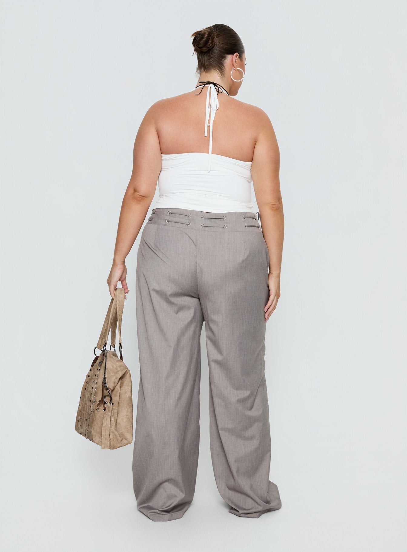 Just Have Fun Wide Leg Pant Grey Curve - Image 5