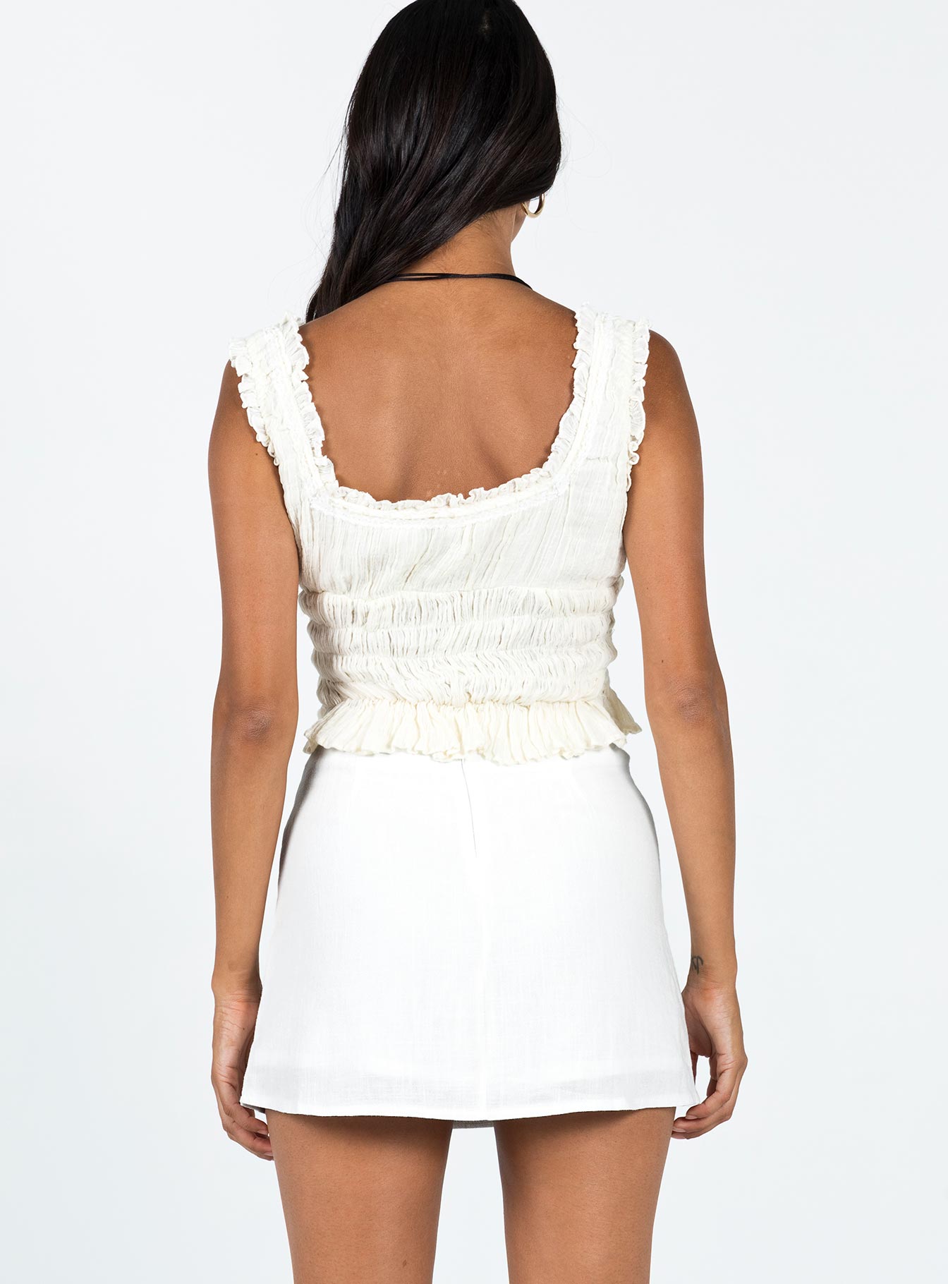 Selby Mini Skirt White - Image 5