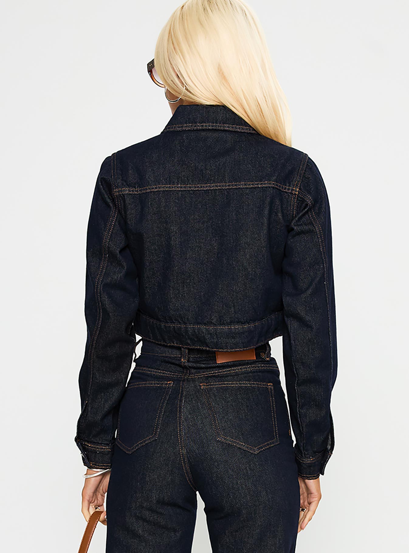 Stallion Cropped Jacket Indigo - Image 5