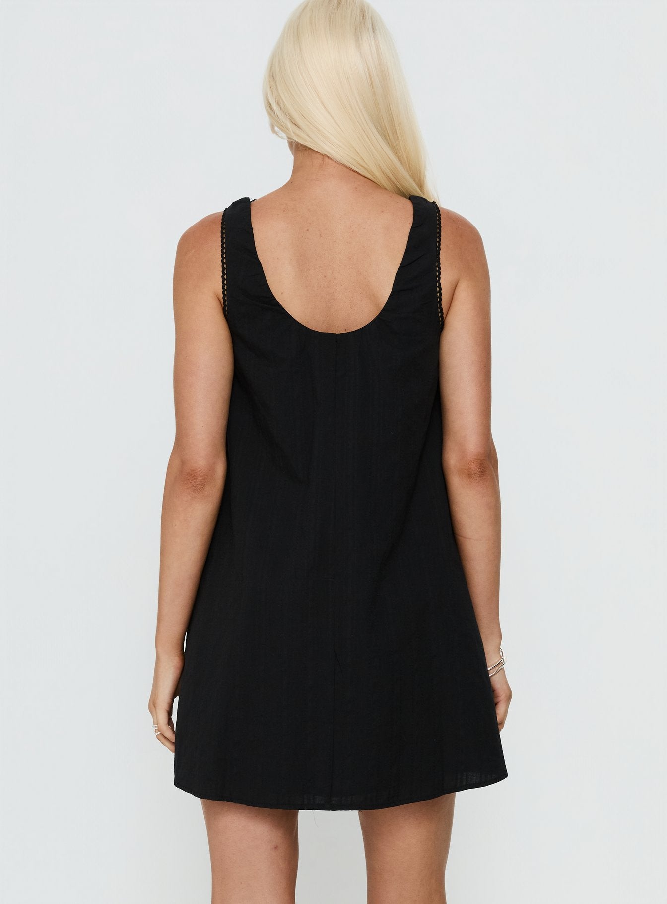 Antiquity Swing Mini Dress Black - Image 5