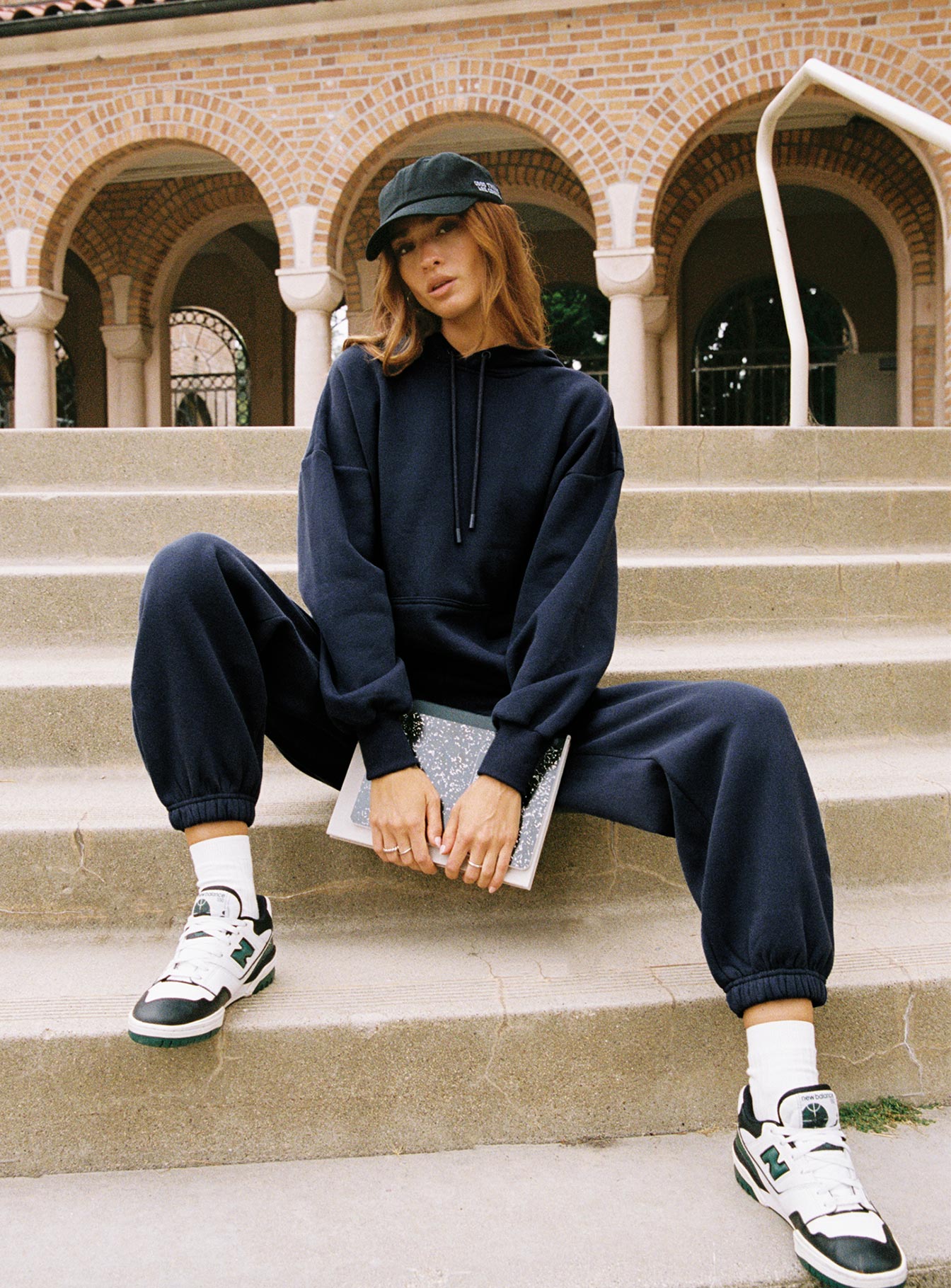 Dream Fleece Ankle Cuff Sweatpants Navy - Image 4