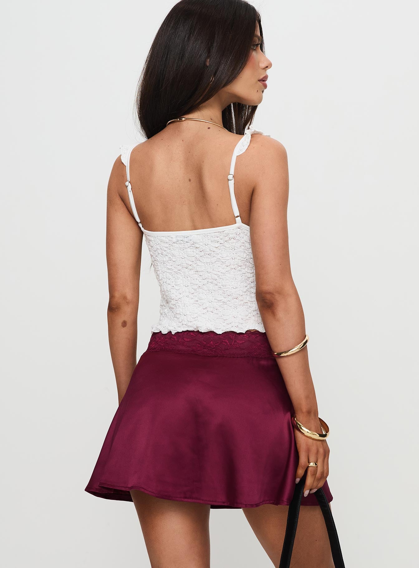 For Me Mini Skirt Burgundy - Image 4