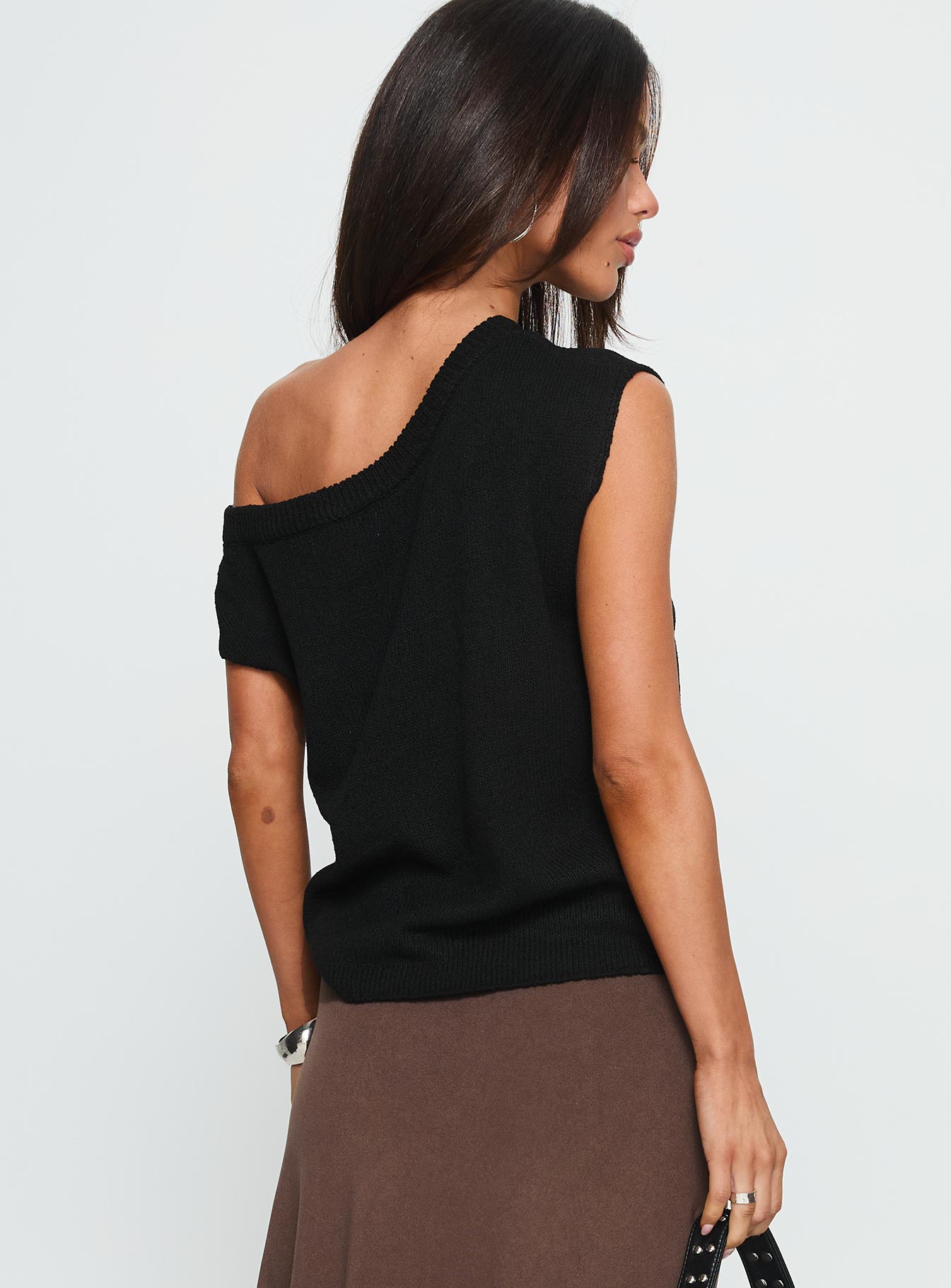 Ashfield Off Shoulder Top Black - Image 5