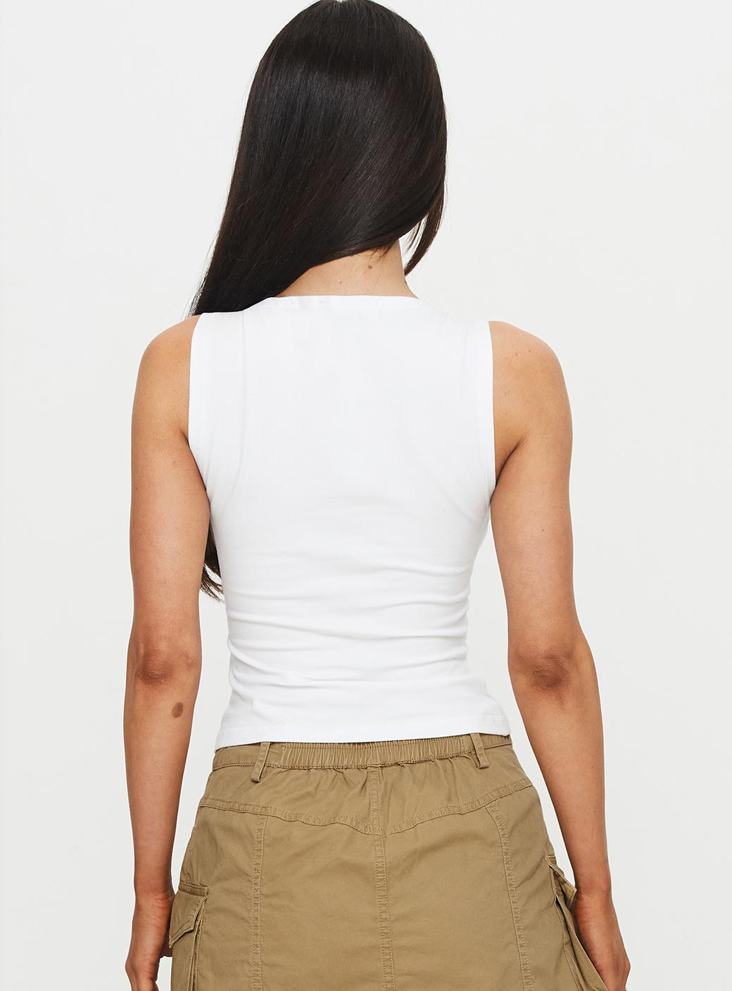 Bleeker High Neck Top White - Image 5