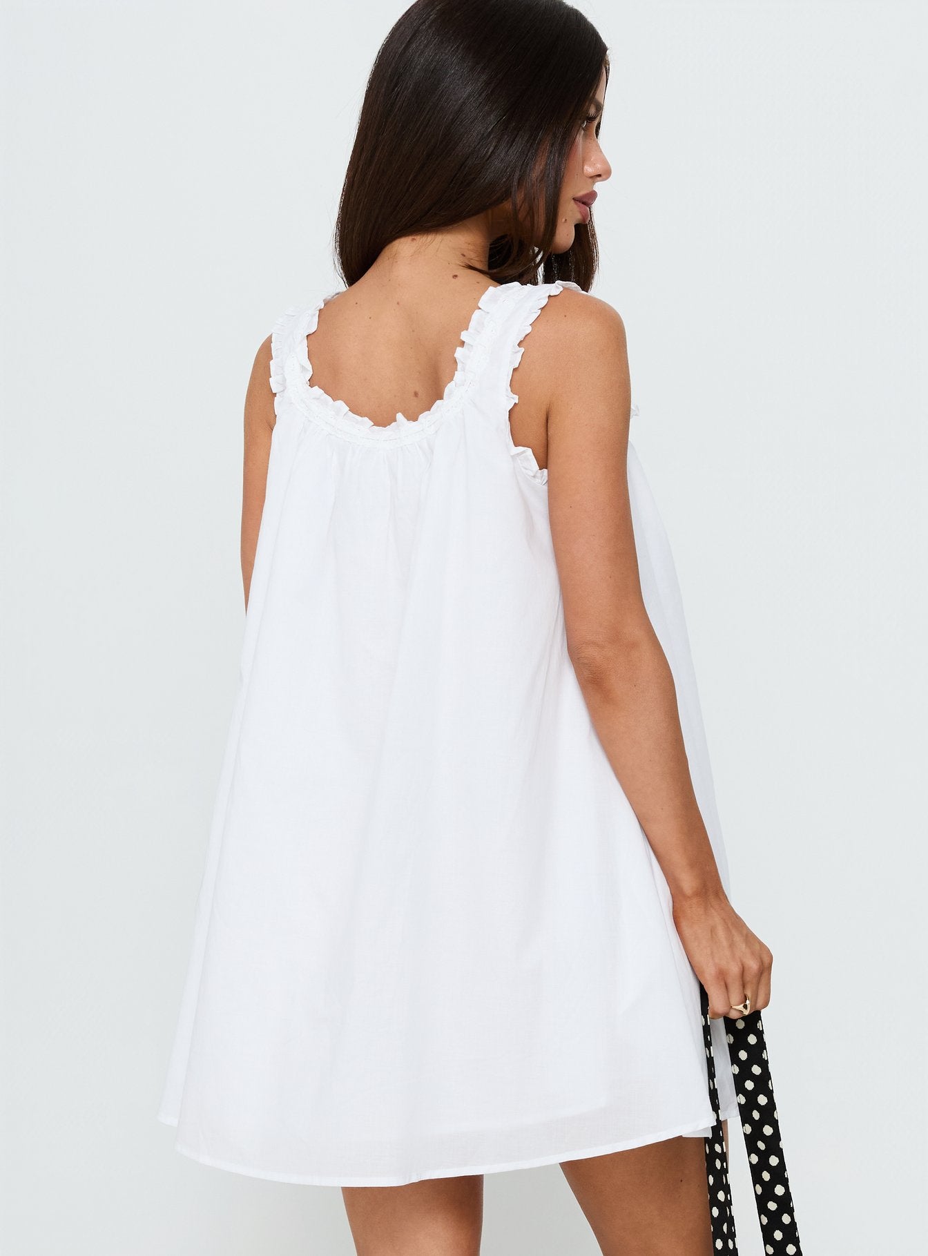 Swing Mini Dress White Petite - Image 5