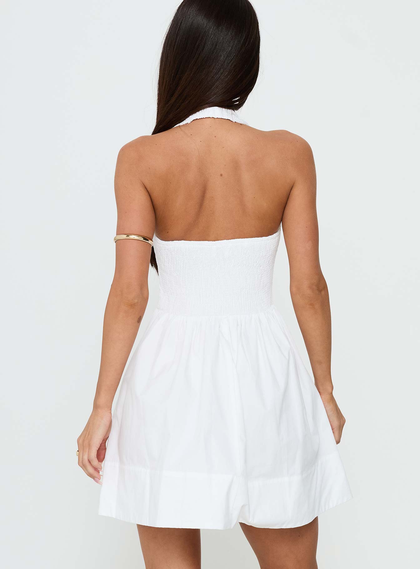 These Words Halter Mini Dress White - Image 5