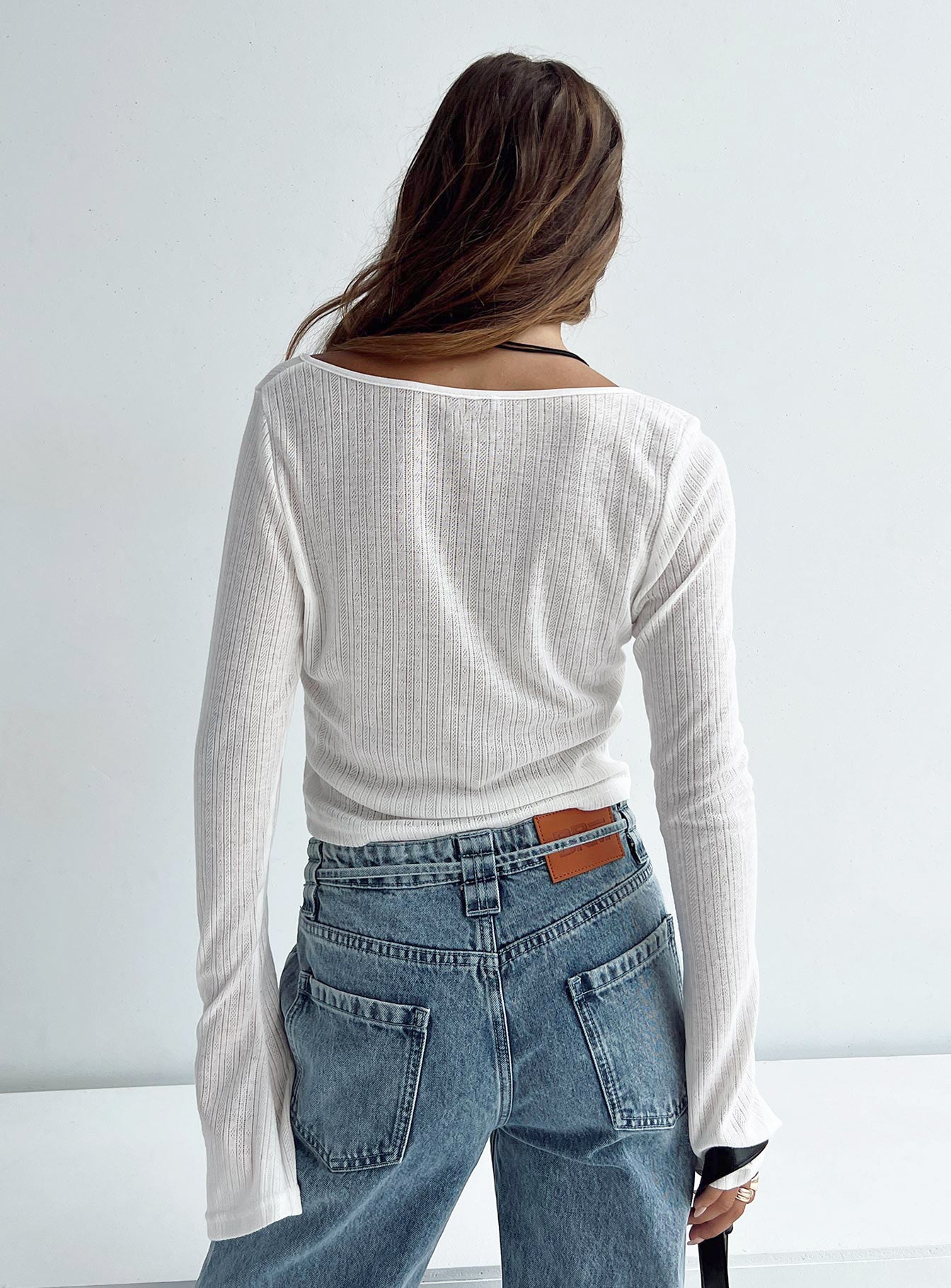 Barbaro Long Sleeve Top White - Image 5