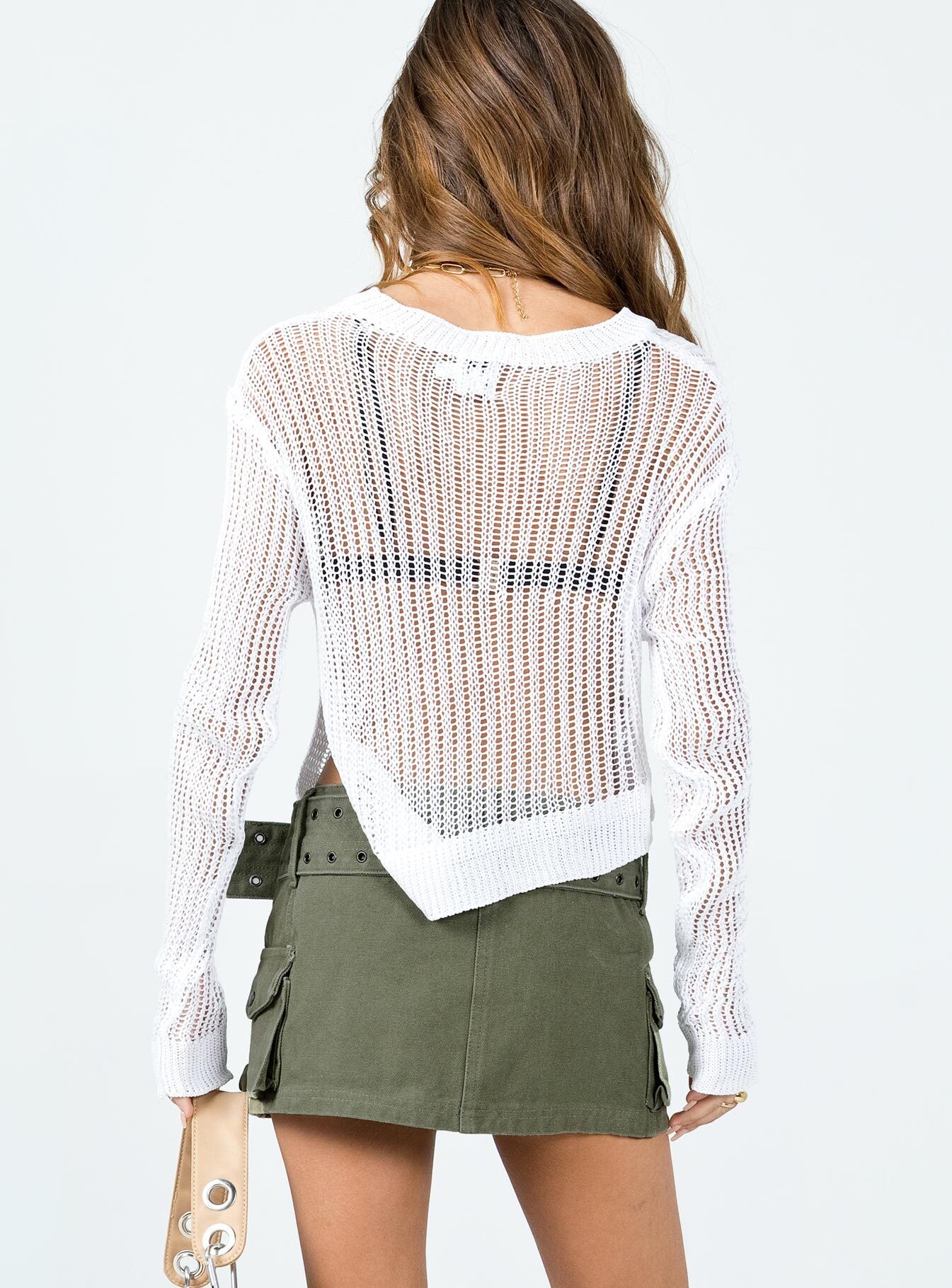 Iconic Cargo Mini Skirt Khaki - Image 5