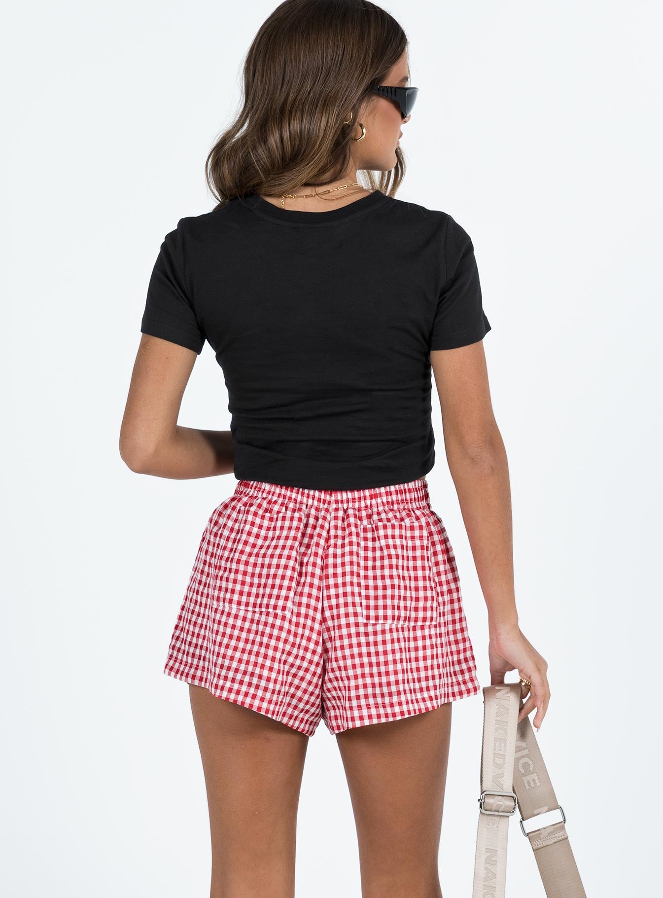 Beach House Shorts Red / White Gingham - Image 5