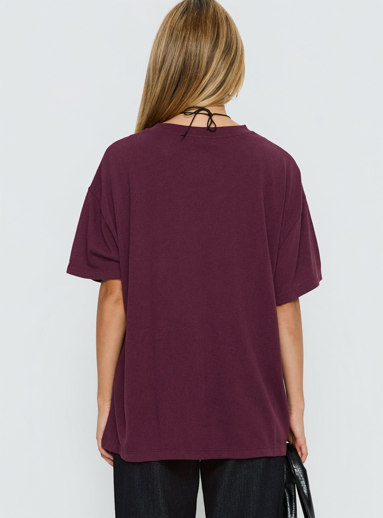 Zaydee Oversized Tee Cherry - Image 5