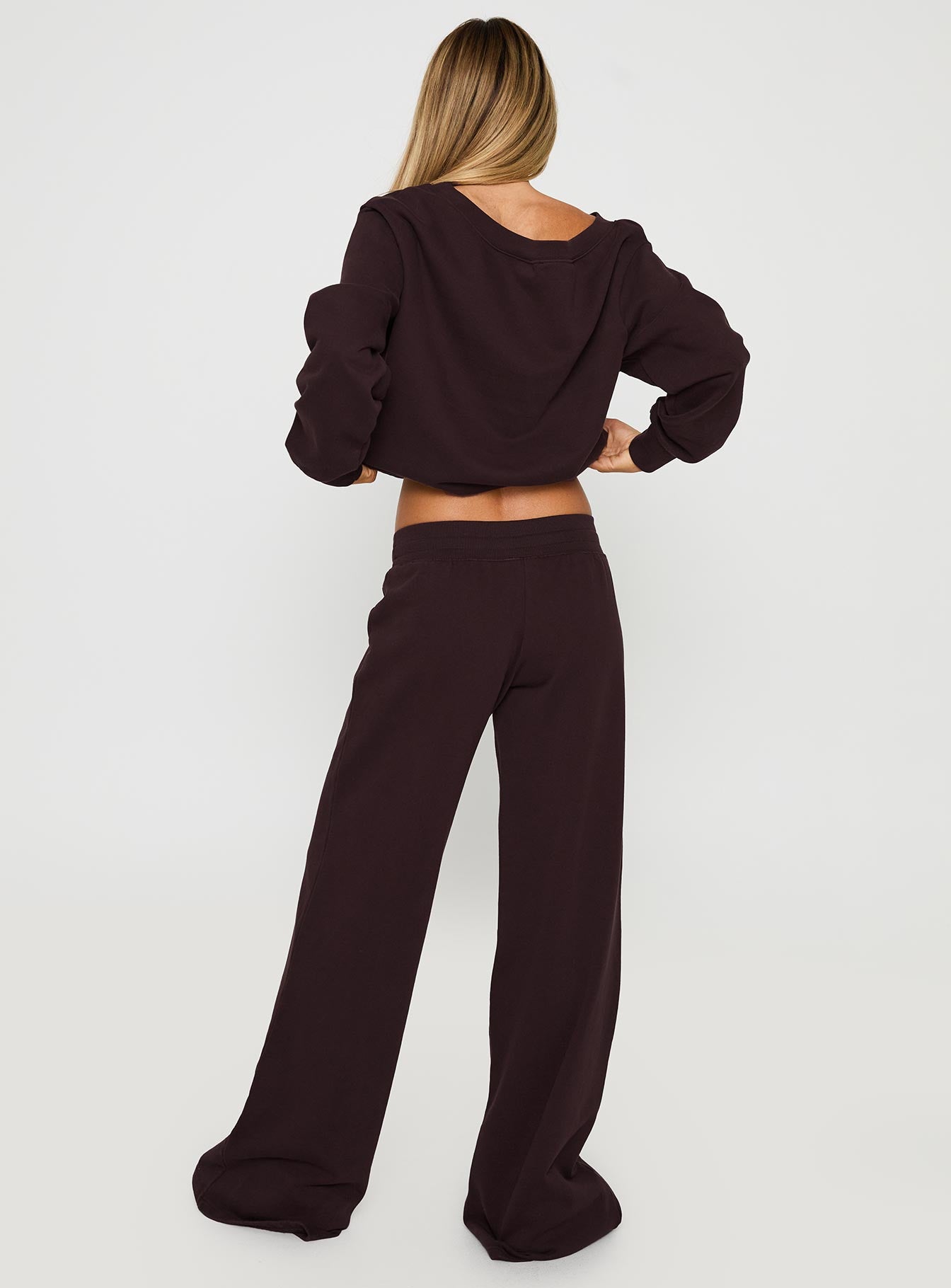 Dodie Wide Leg Pants Washed Brown - Image 5