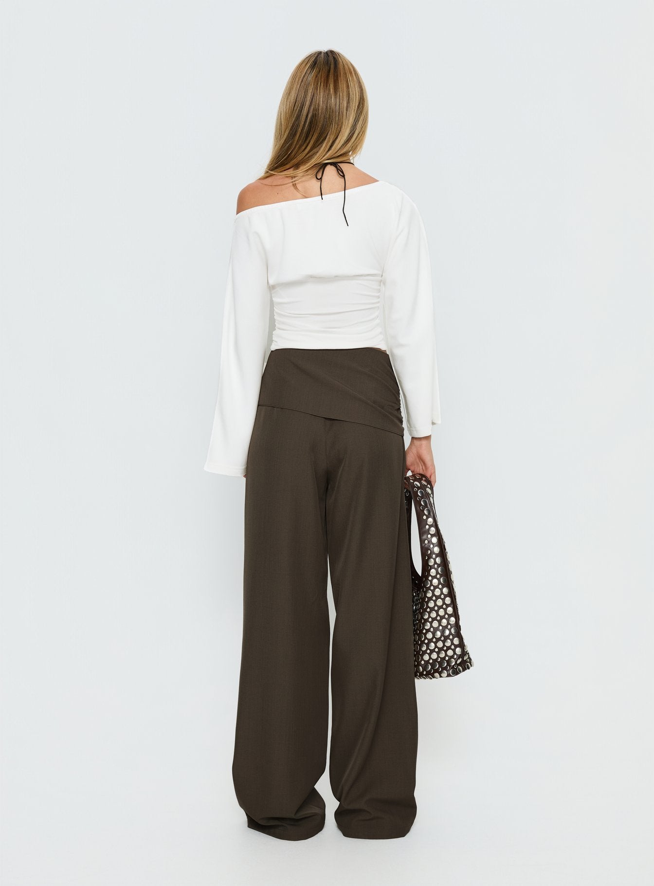 Elisson Layered Buckle Pants Grey - Image 5