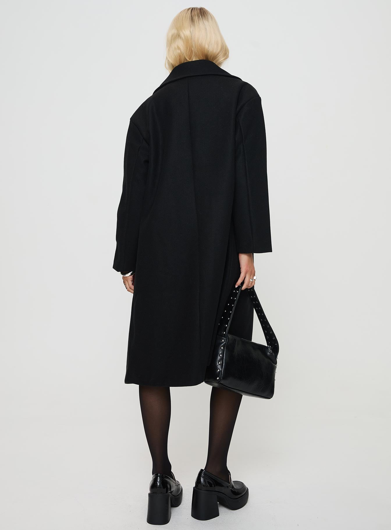 Inferno Longline Coat Black - Image 5