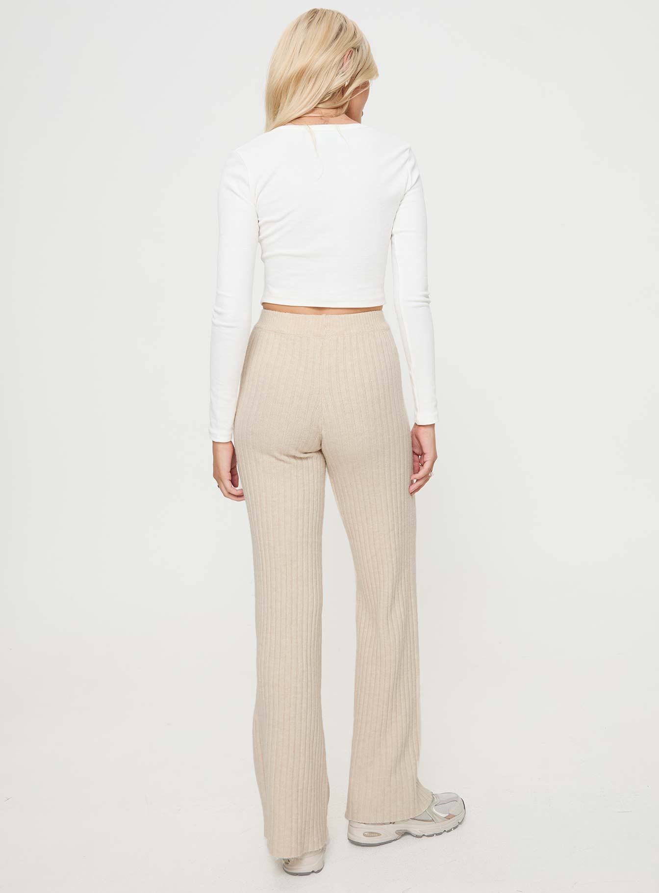 Montana Knit Pants Cream - Image 5