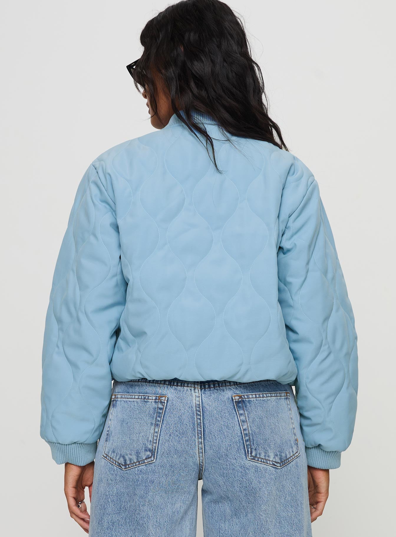 Qwynne Quilted Jacket Blue - Image 4