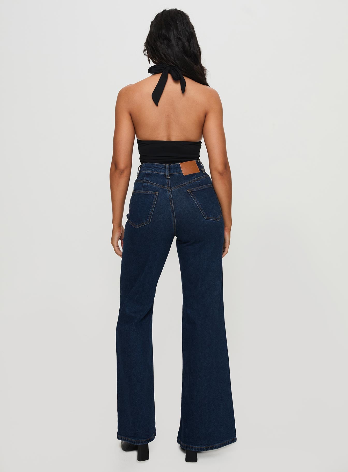 Thearlie High Rise Flared Jeans Dark Wash - Image 6