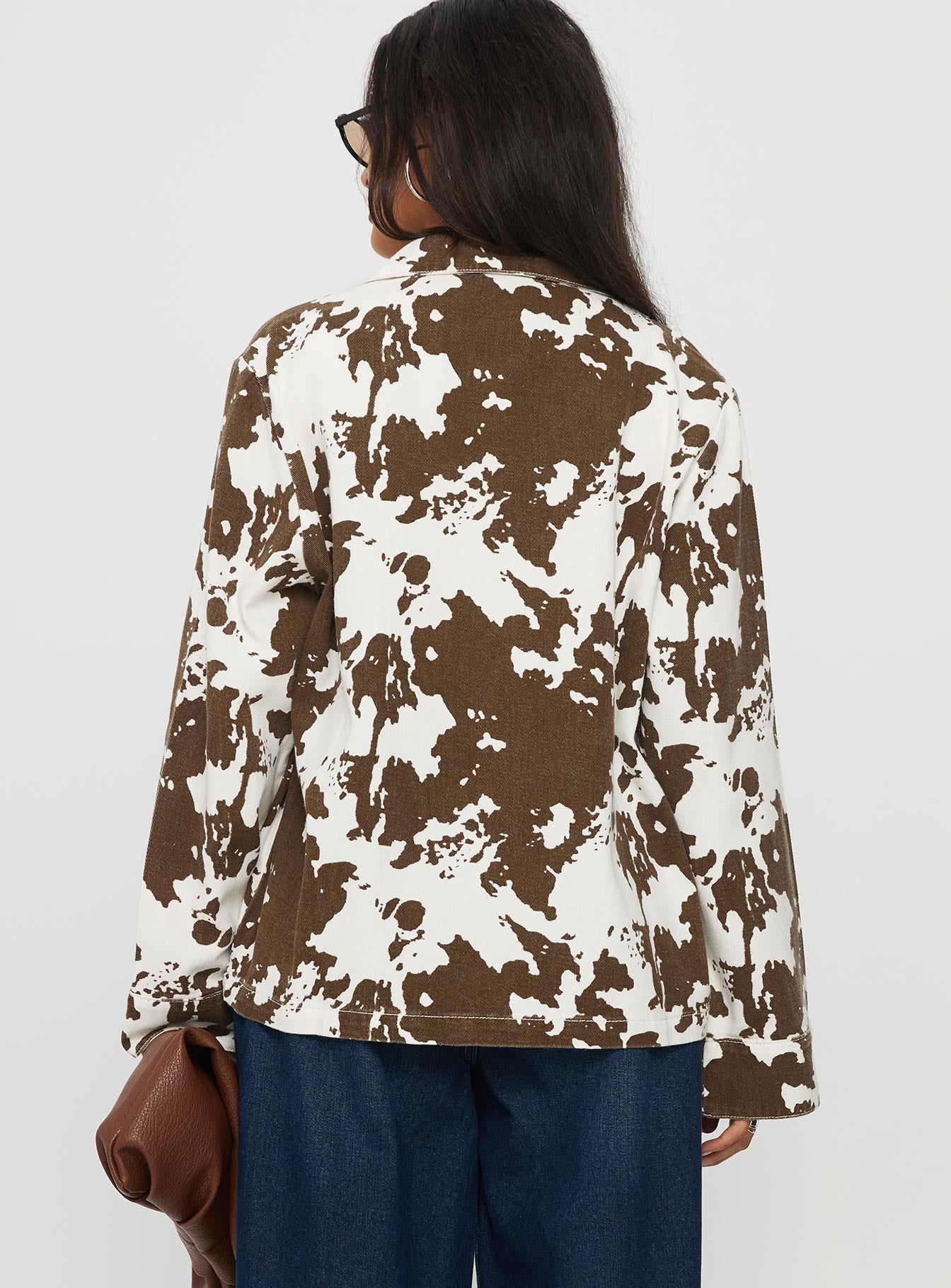 Another Life Zip Through Jacket Cow - Image 6