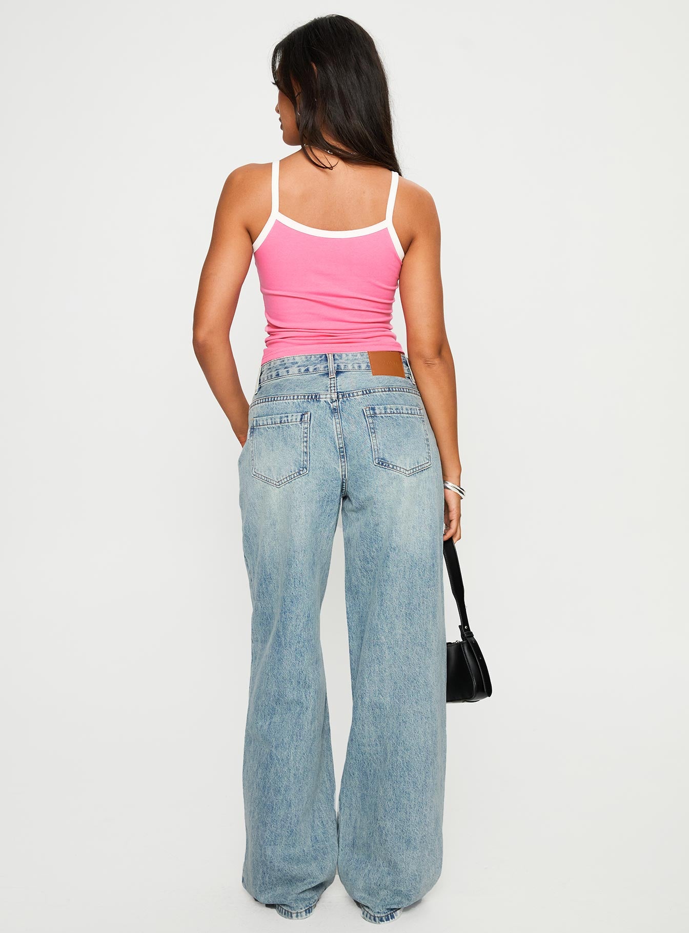 Edge Of Town Mid Rise Straight Leg Jeans Vintage Blue - Image 5