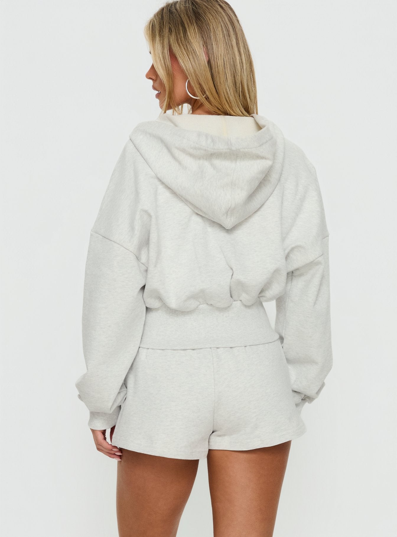 Daybreak Rib Waist Shorts Snow Marle - Image 5
